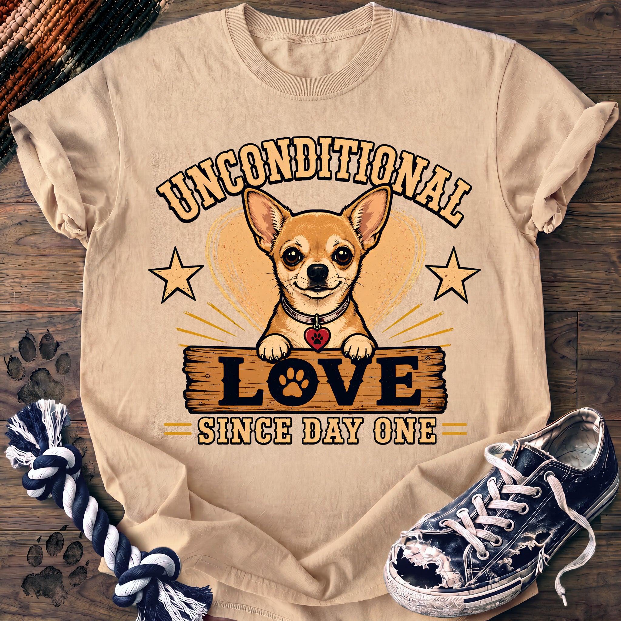 PAWSSION CLUB t-shirt in Ivory color - SKU PC-0101