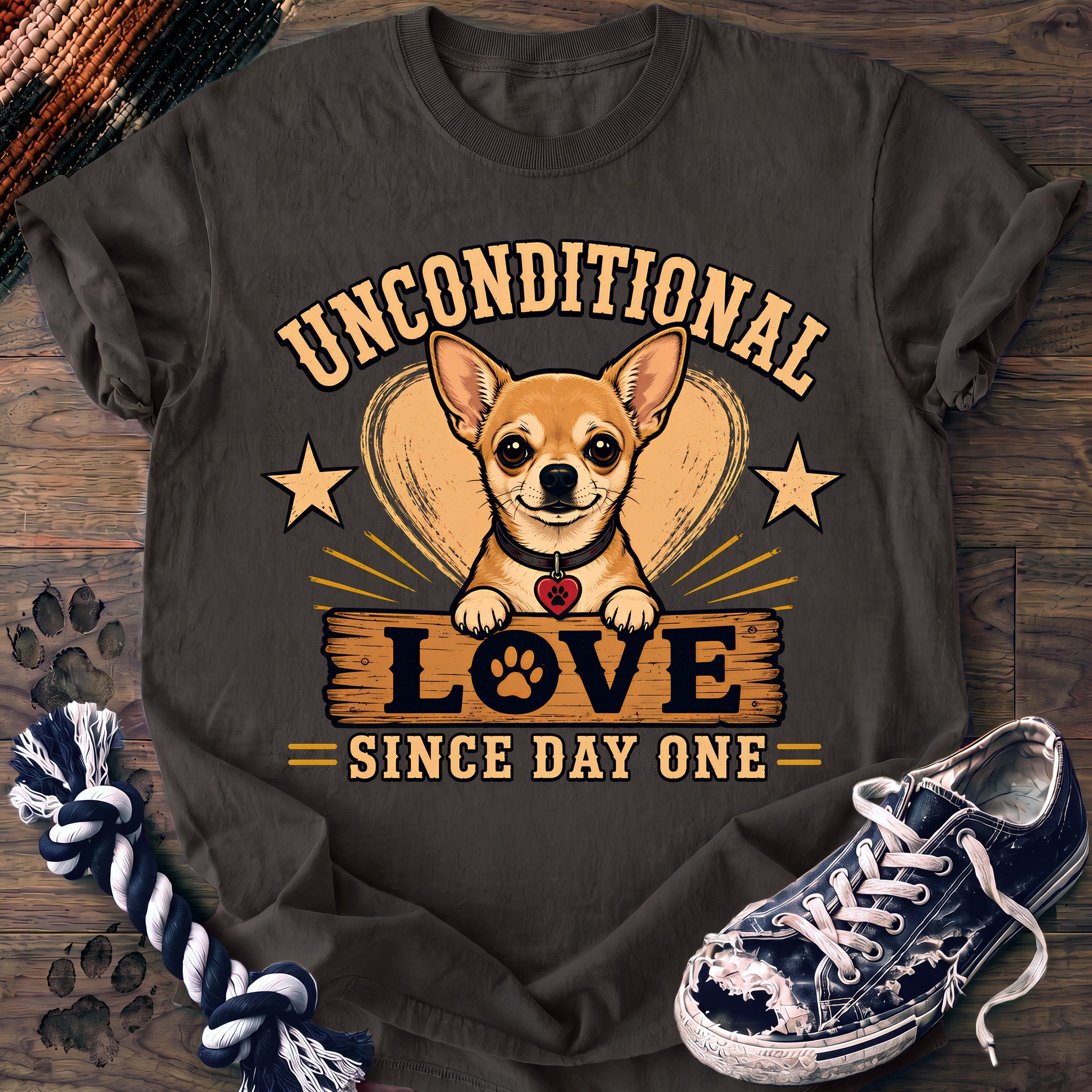 PAWSSION CLUB t-shirt in Pepper color - SKU PC-0101