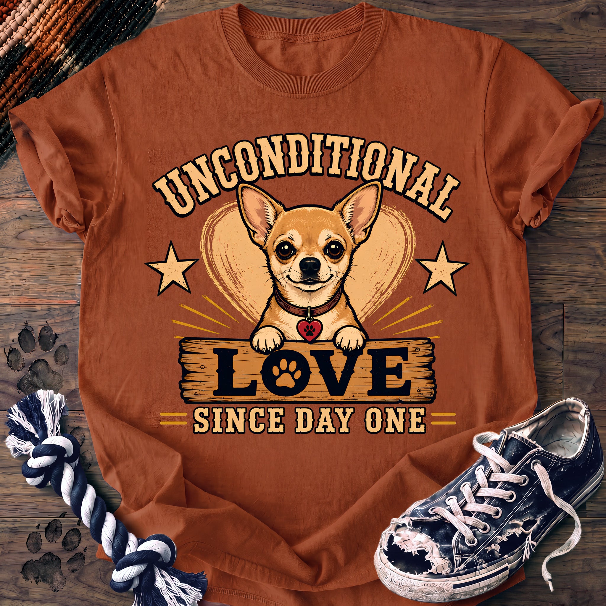PAWSSION CLUB t-shirt in Yam color - SKU PC-0101
