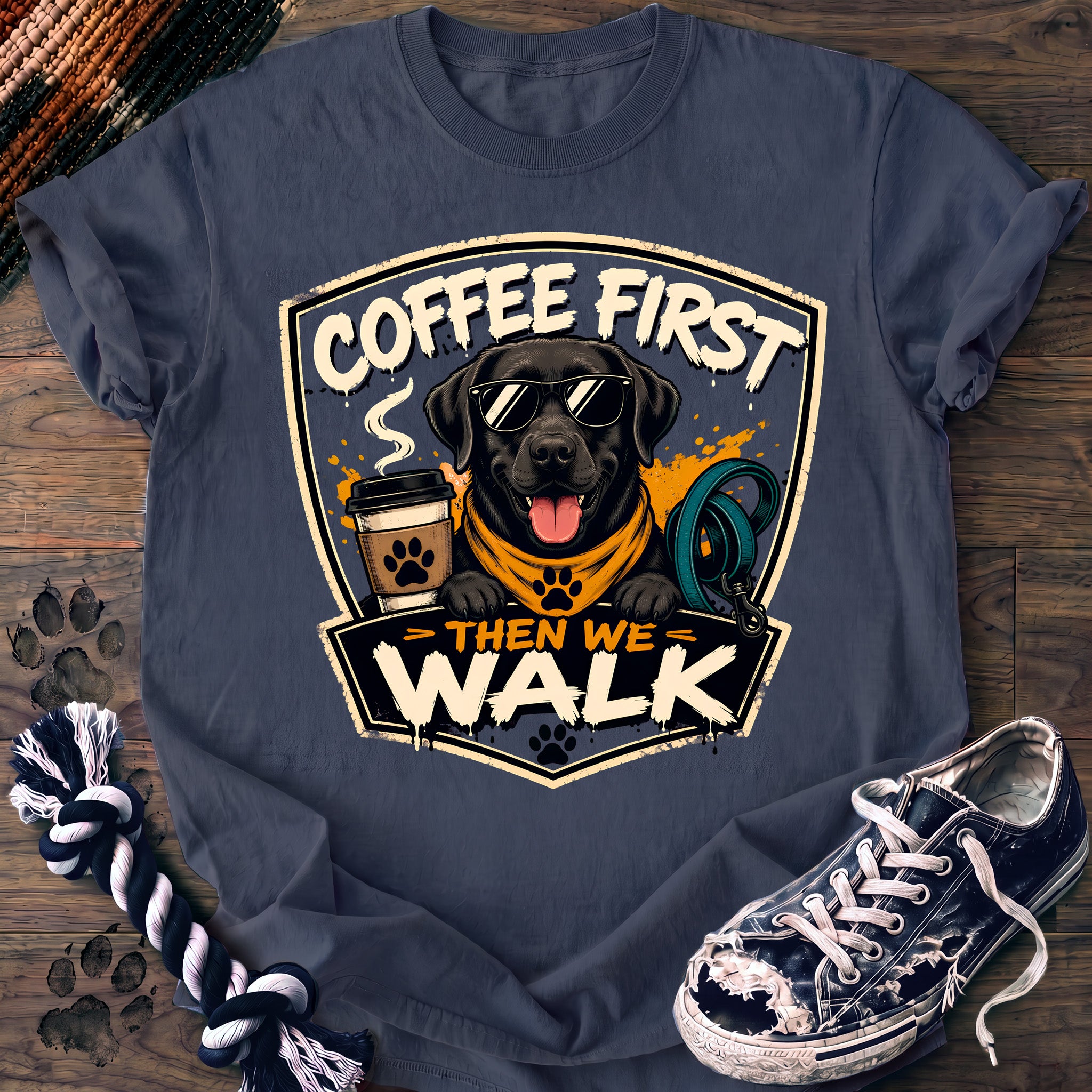 PAWSSION CLUB t-shirt in BlueJean color - SKU PC-0102