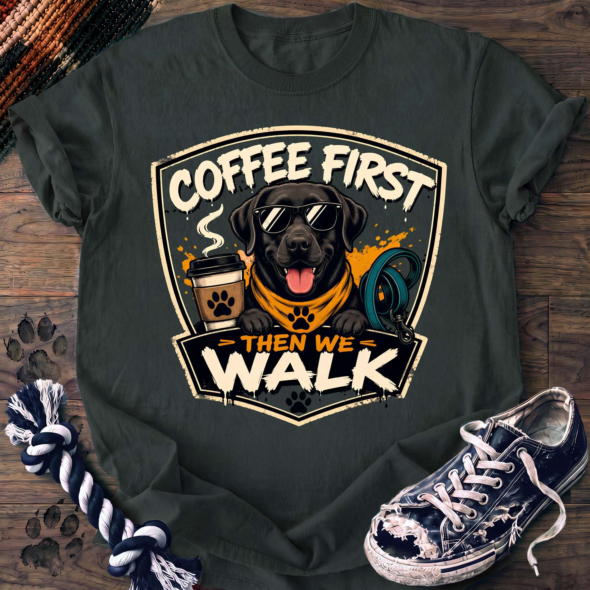 PAWSSION CLUB t-shirt in BlueSpruce color - SKU PC-0102