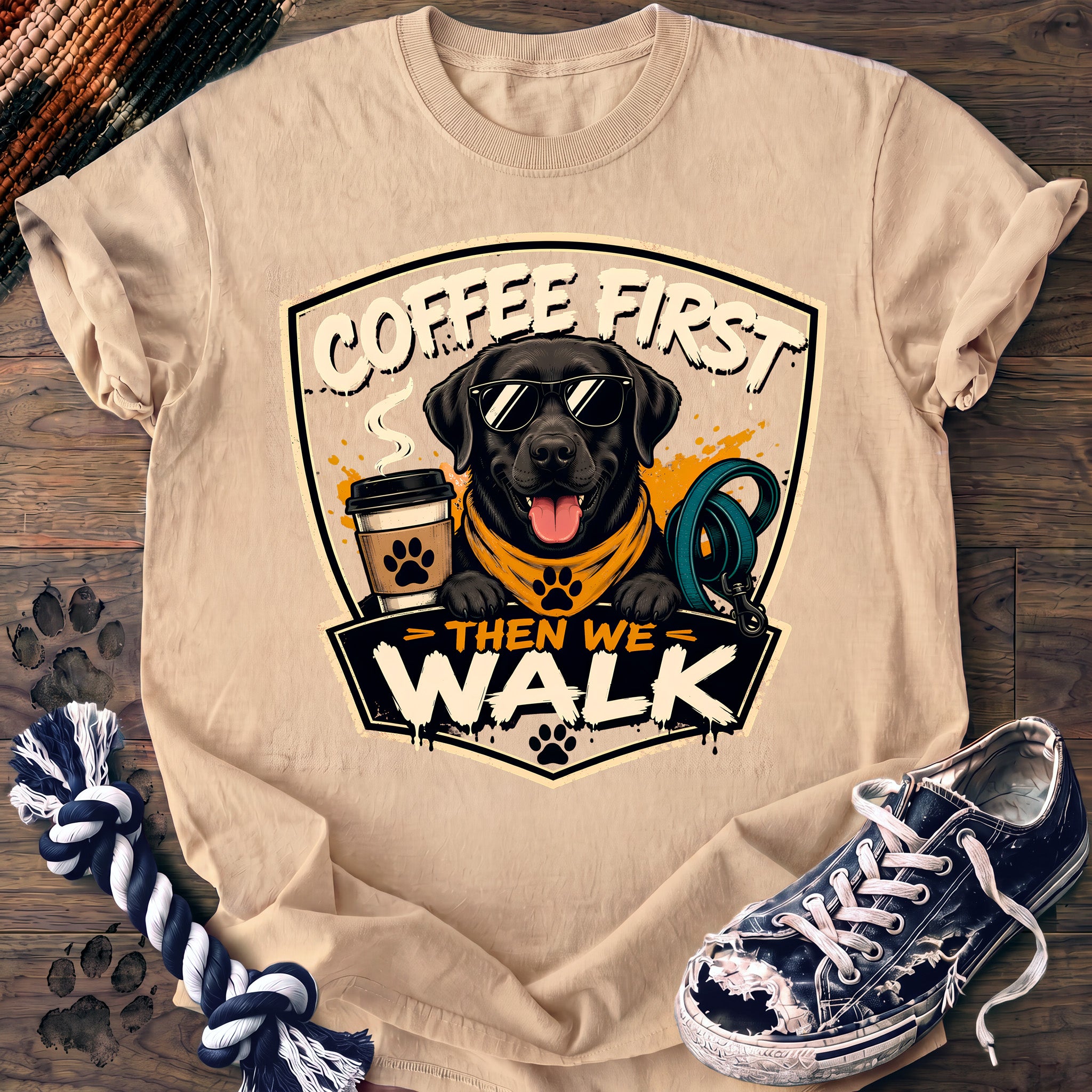 PAWSSION CLUB t-shirt in Ivory color - SKU PC-0102