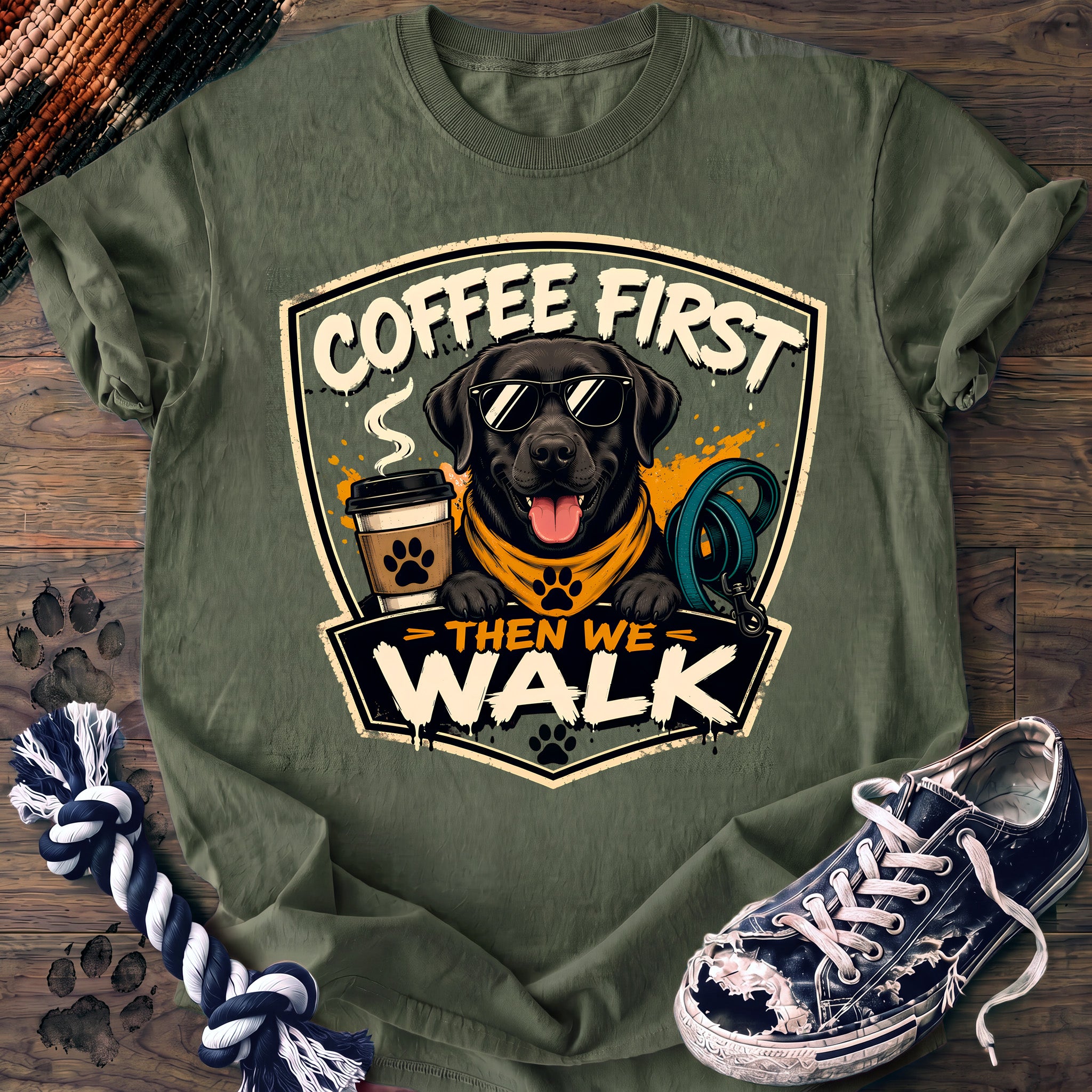 PAWSSION CLUB t-shirt in LightGreen color - SKU PC-0102