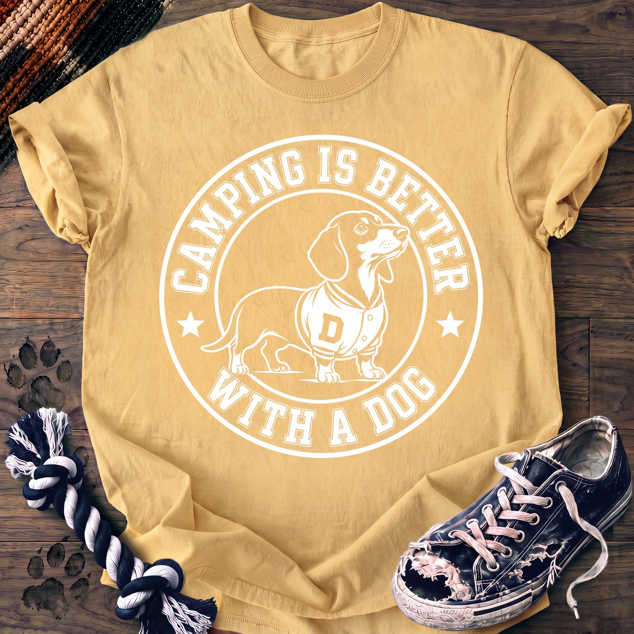 PAWSSION CLUB t-shirt in Butter color - SKU PC-0103