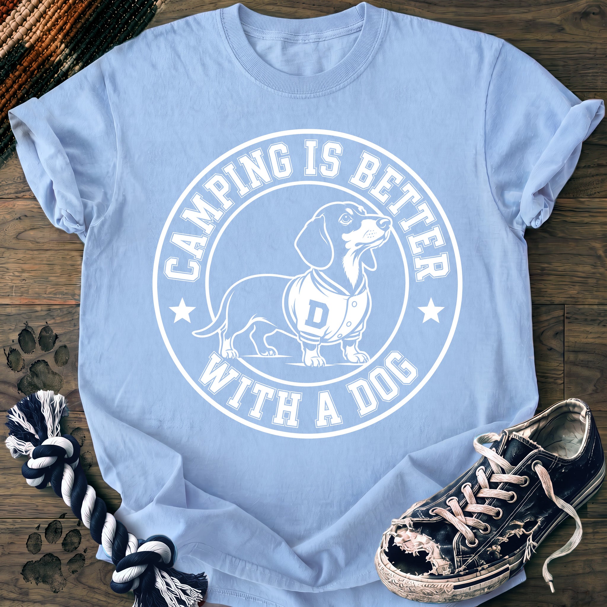 PAWSSION CLUB t-shirt in Chambray color - SKU PC-0103