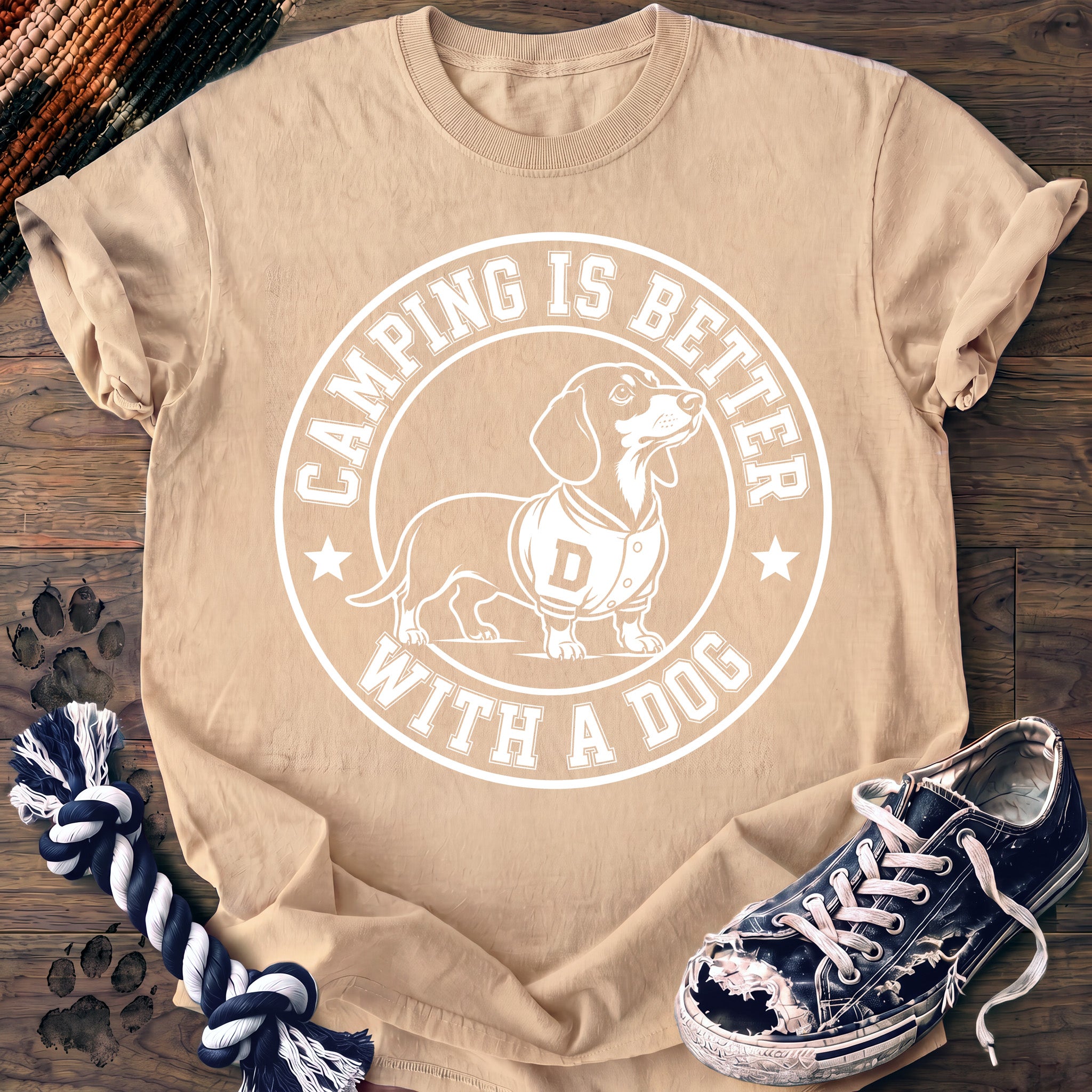 PAWSSION CLUB t-shirt in Ivory color - SKU PC-0103
