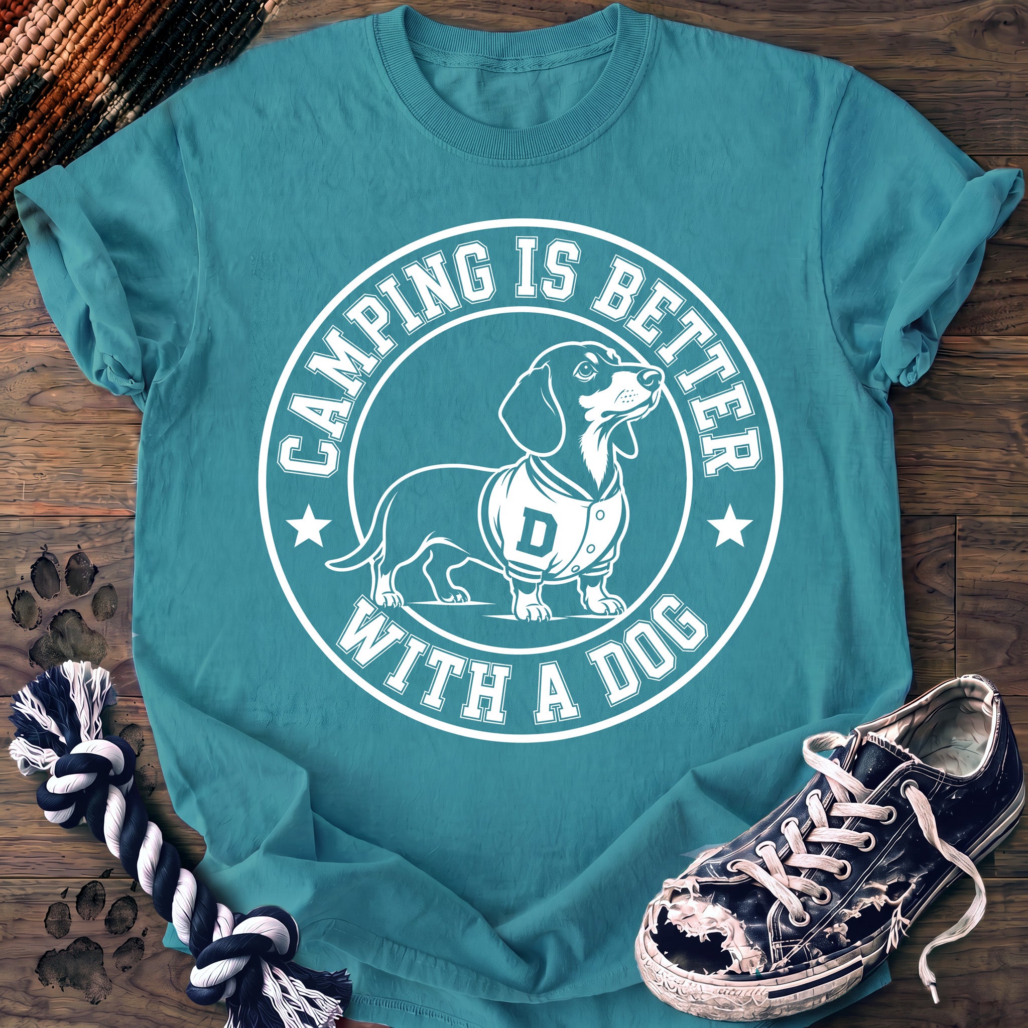 PAWSSION CLUB t-shirt in LagoonBlue color - SKU PC-0103
