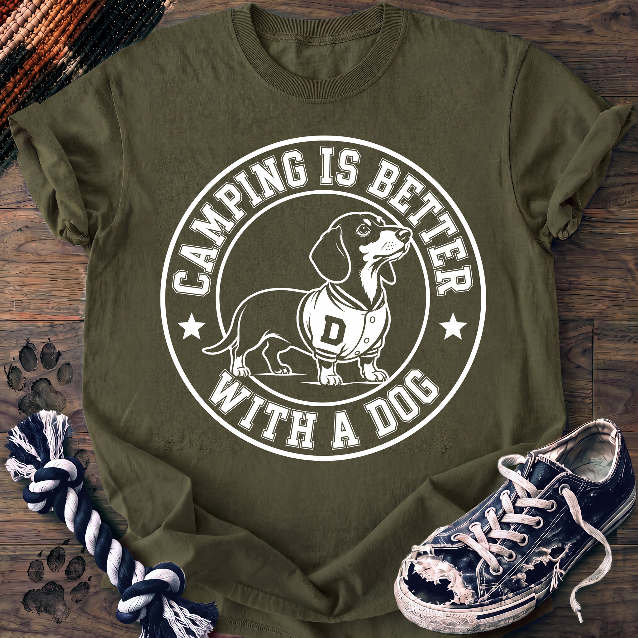 PAWSSION CLUB t-shirt in Moss color - SKU PC-0103