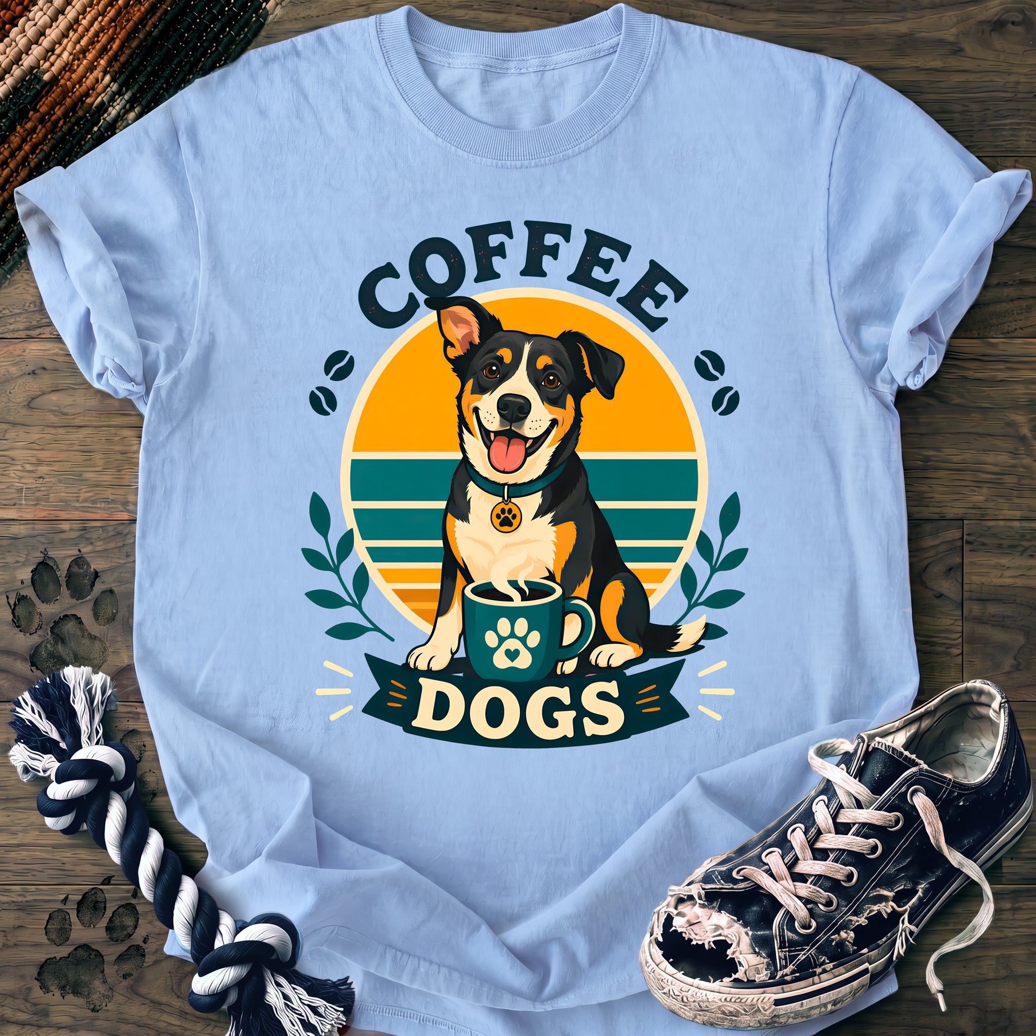 PAWSSION CLUB t-shirt in Chambray color - SKU PC-0106