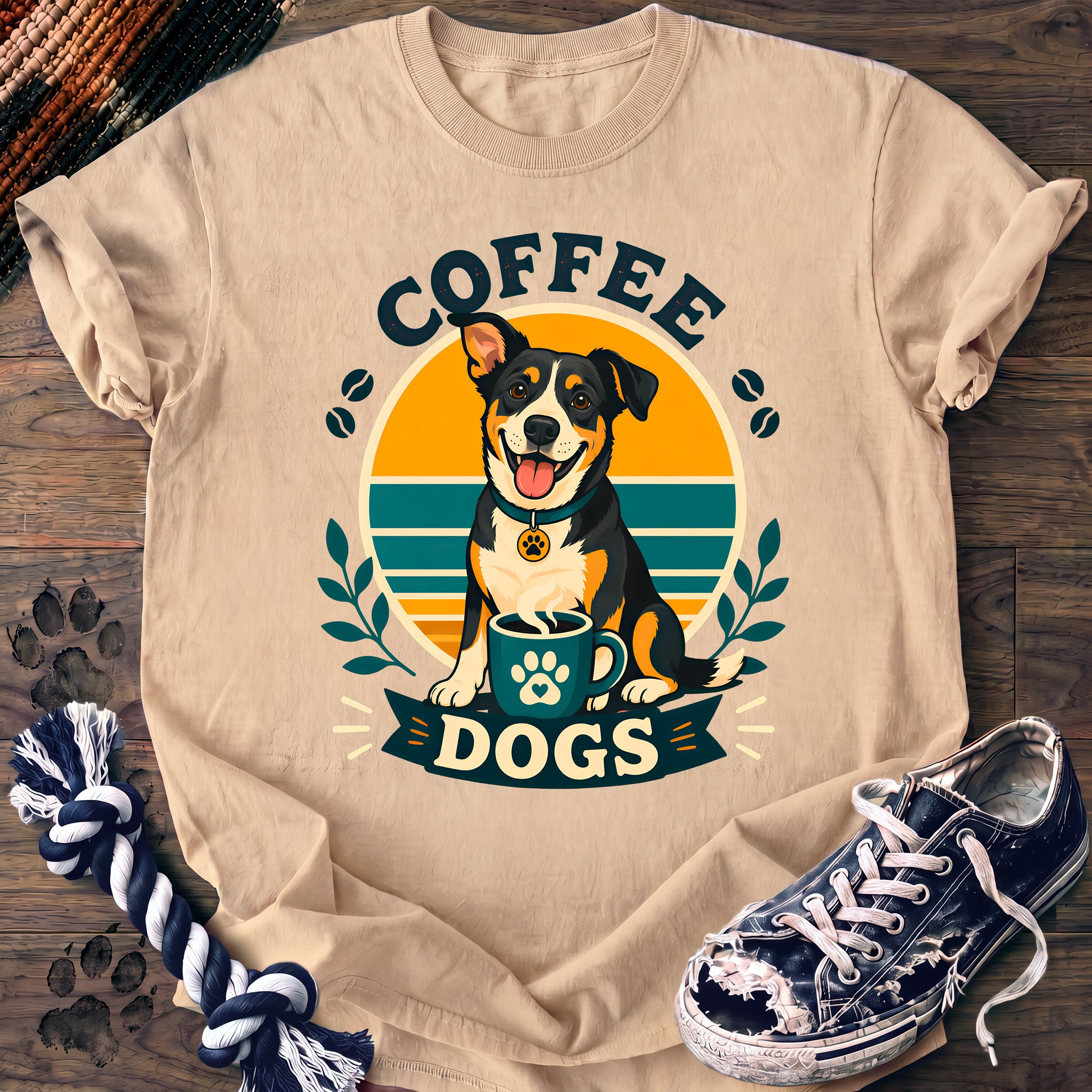 PAWSSION CLUB t-shirt in Ivory color - SKU PC-0106