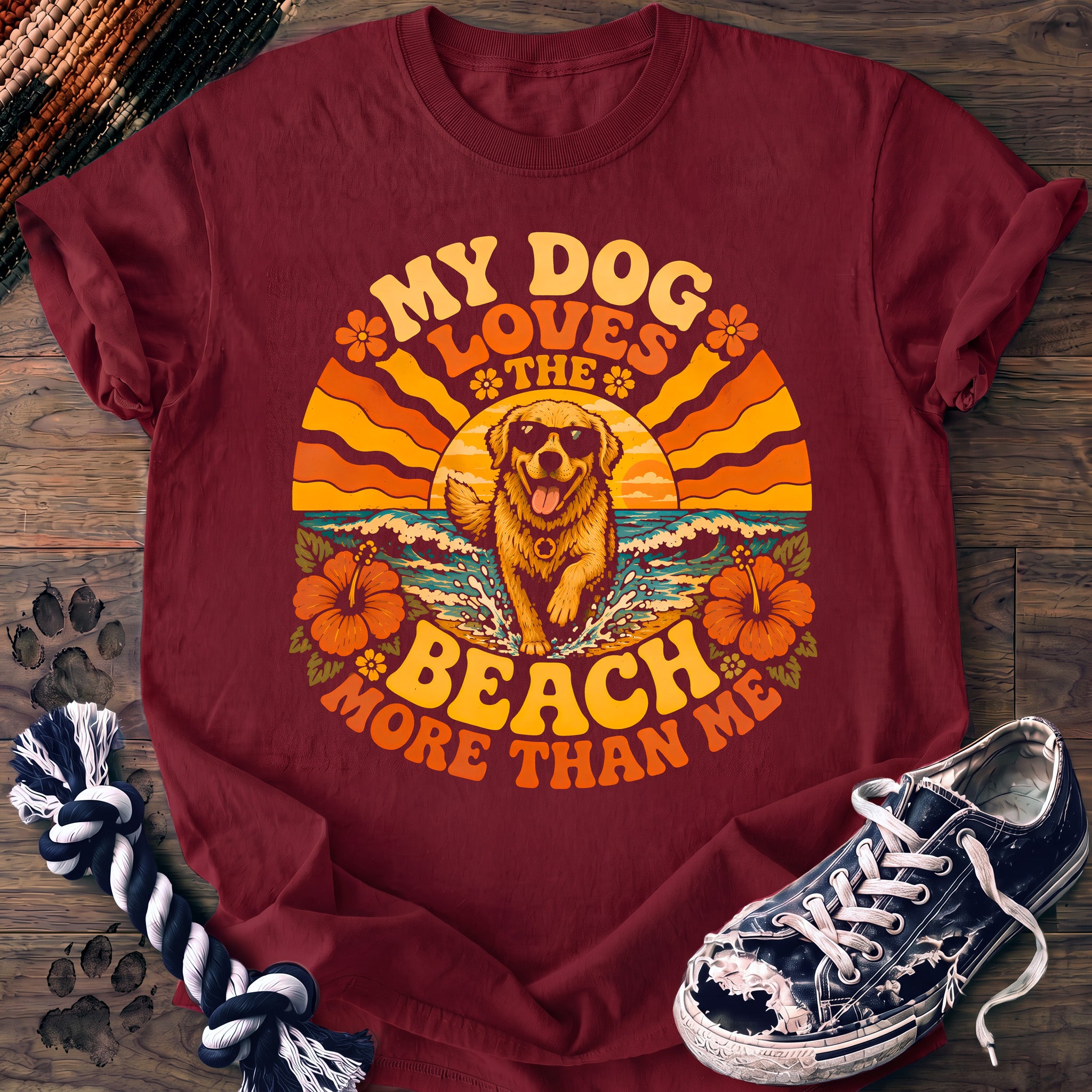 PAWSSION CLUB t-shirt in Crimson color - SKU PC-0107
