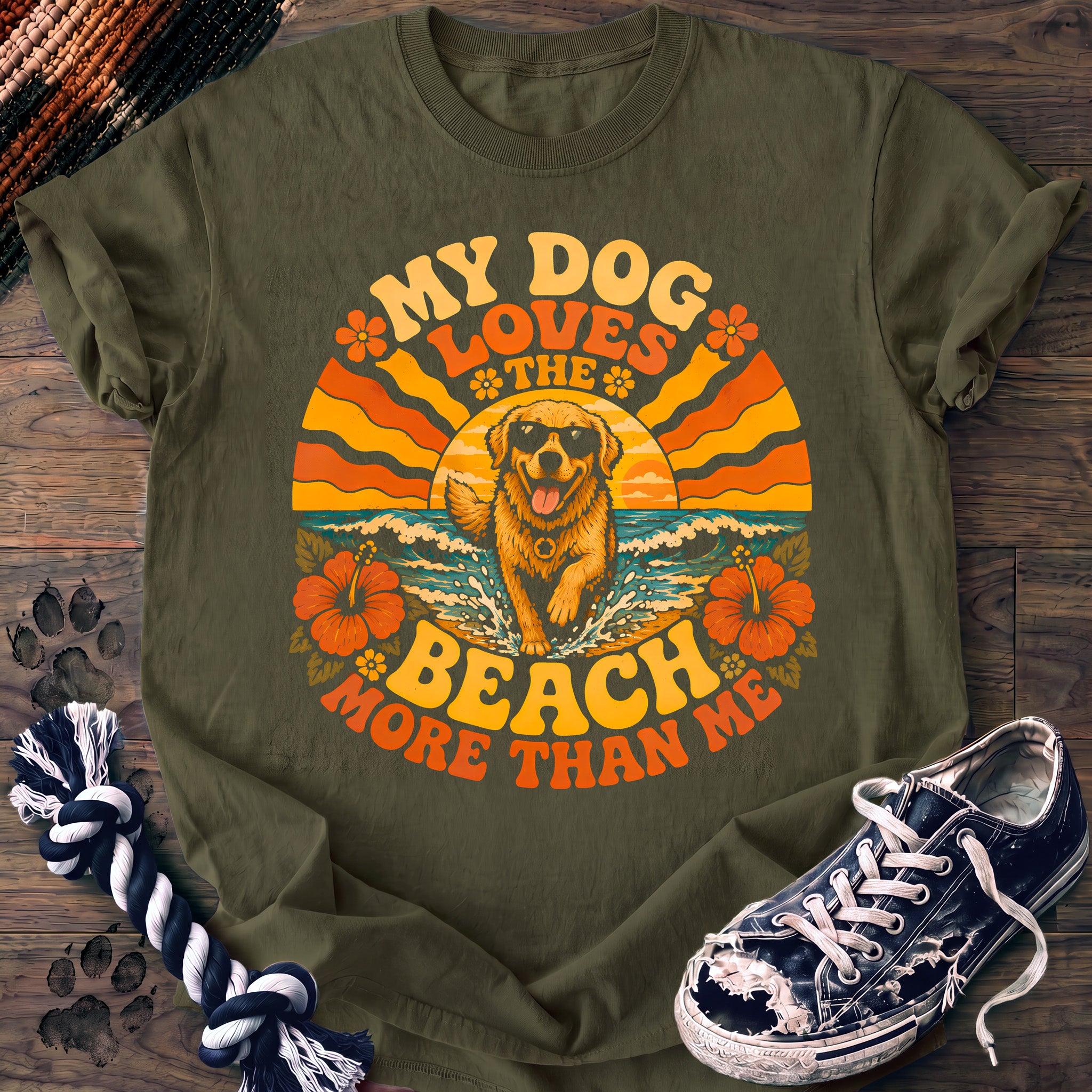 PAWSSION CLUB t-shirt in Moss color - SKU PC-0107