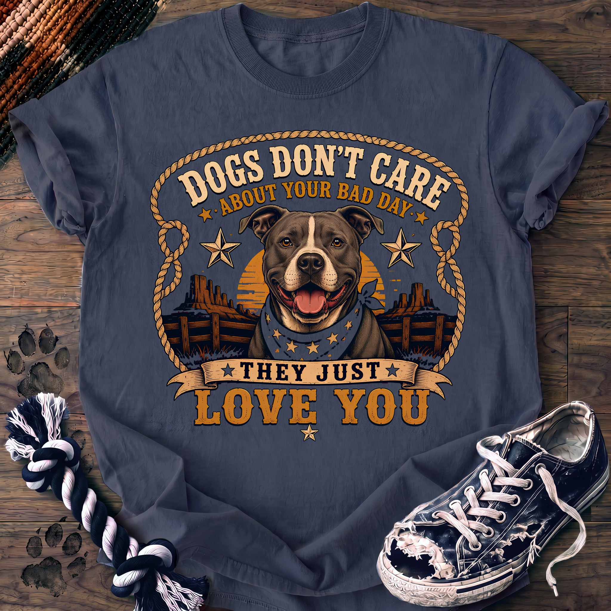 PAWSSION CLUB t-shirt in BlueJean color - SKU PC-0108