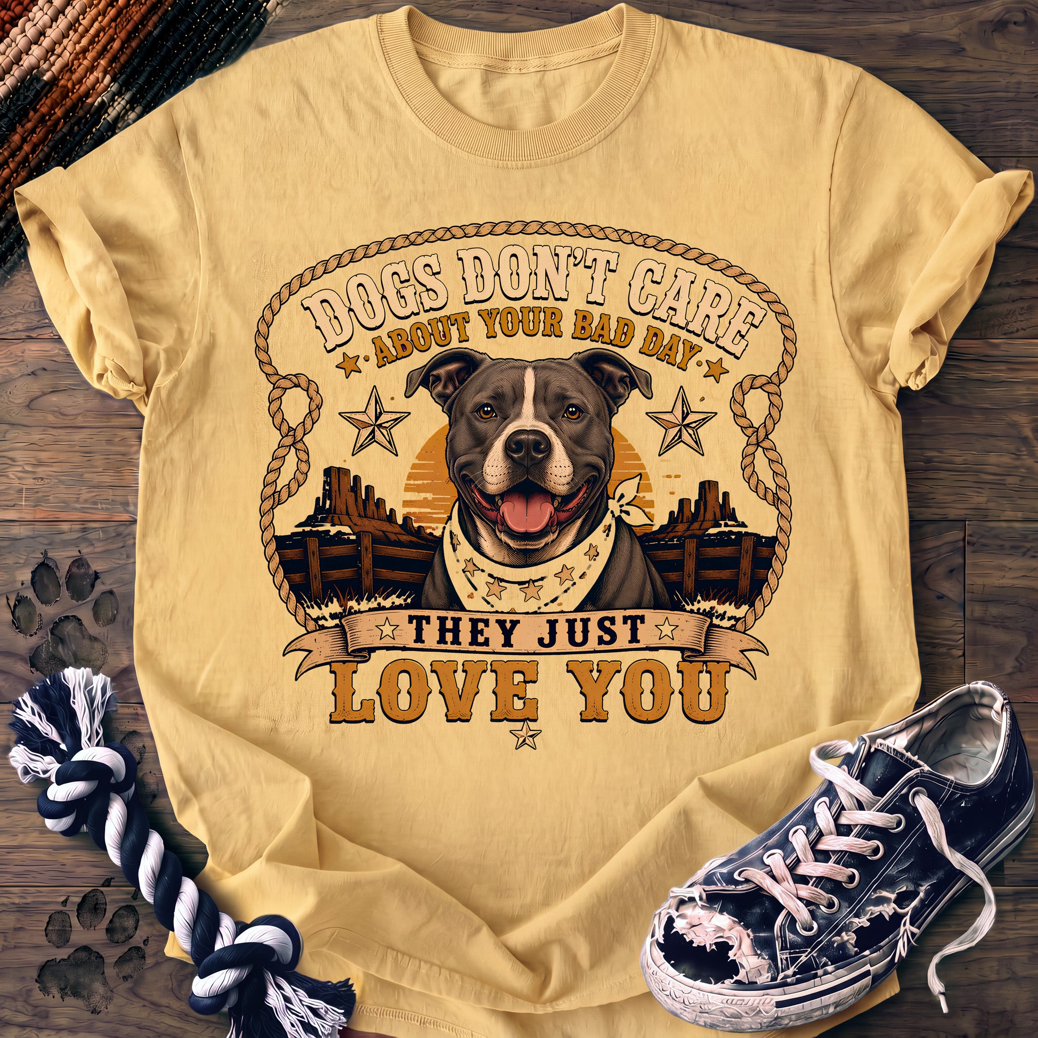 PAWSSION CLUB t-shirt in Butter color - SKU PC-0108