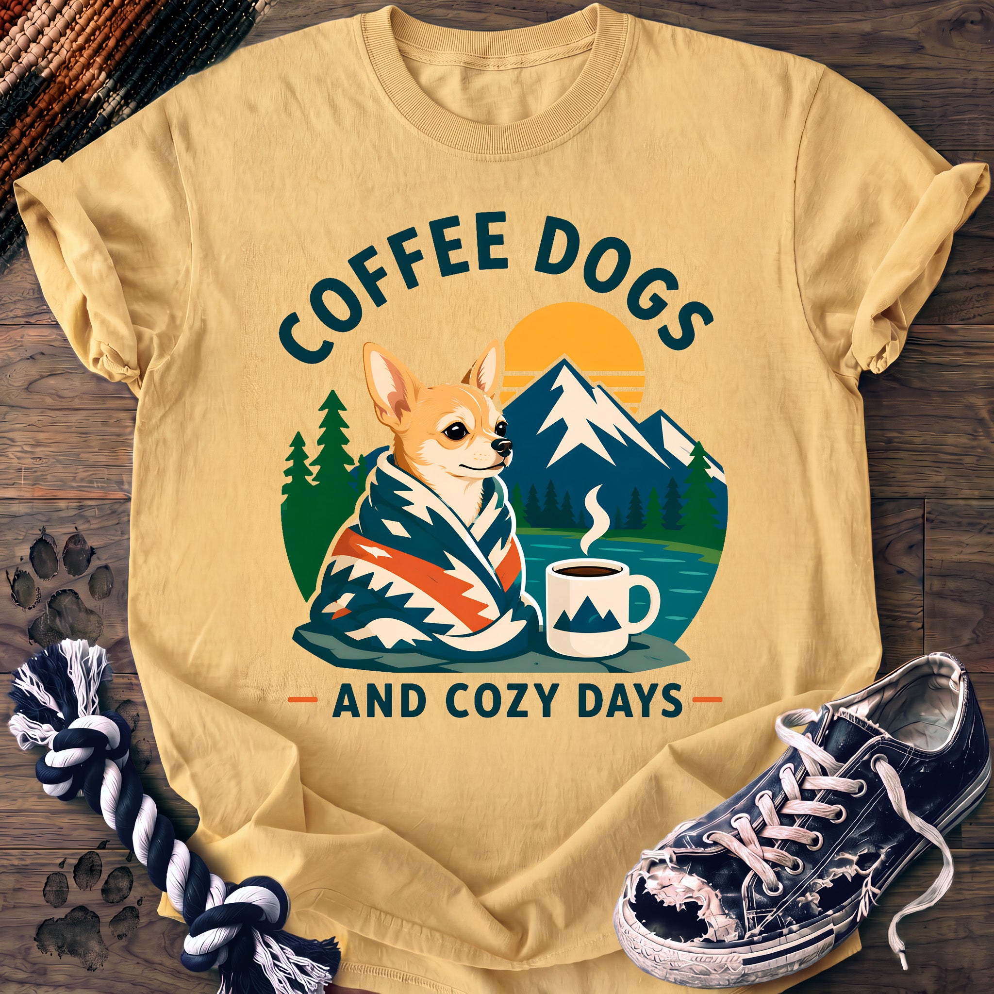 PAWSSION CLUB t-shirt in Butter color - SKU PC-0109