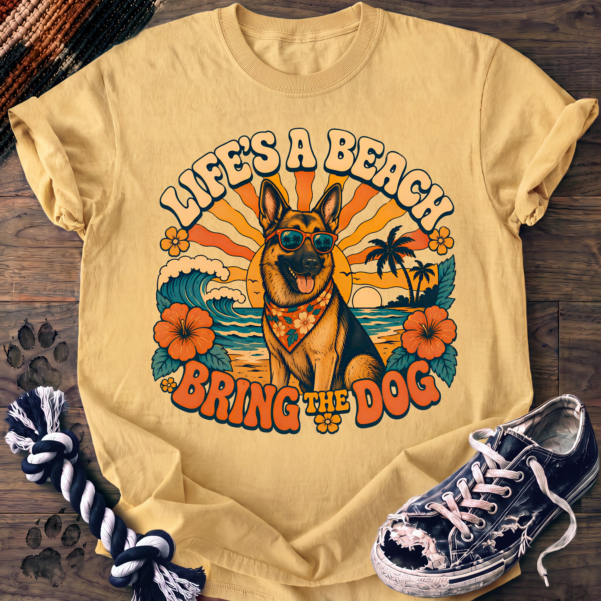 PAWSSION CLUB t-shirt in Butter color - SKU PC-0110