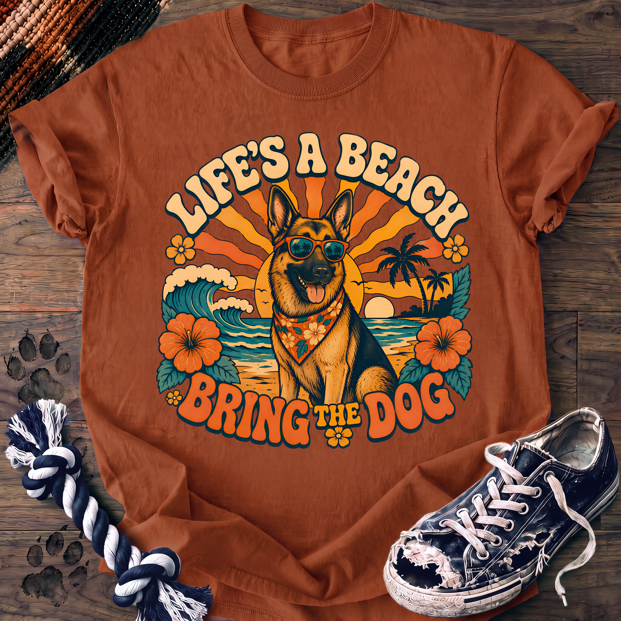 PAWSSION CLUB t-shirt in Yam color - SKU PC-0110