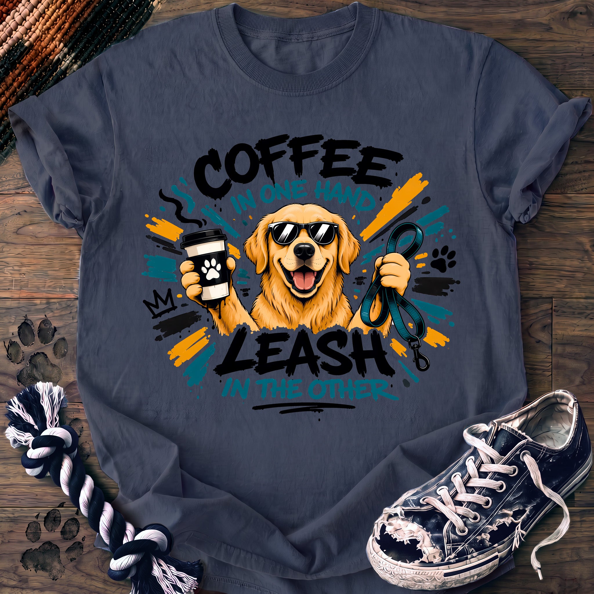 PAWSSION CLUB t-shirt in BlueJean color - SKU PC-0111