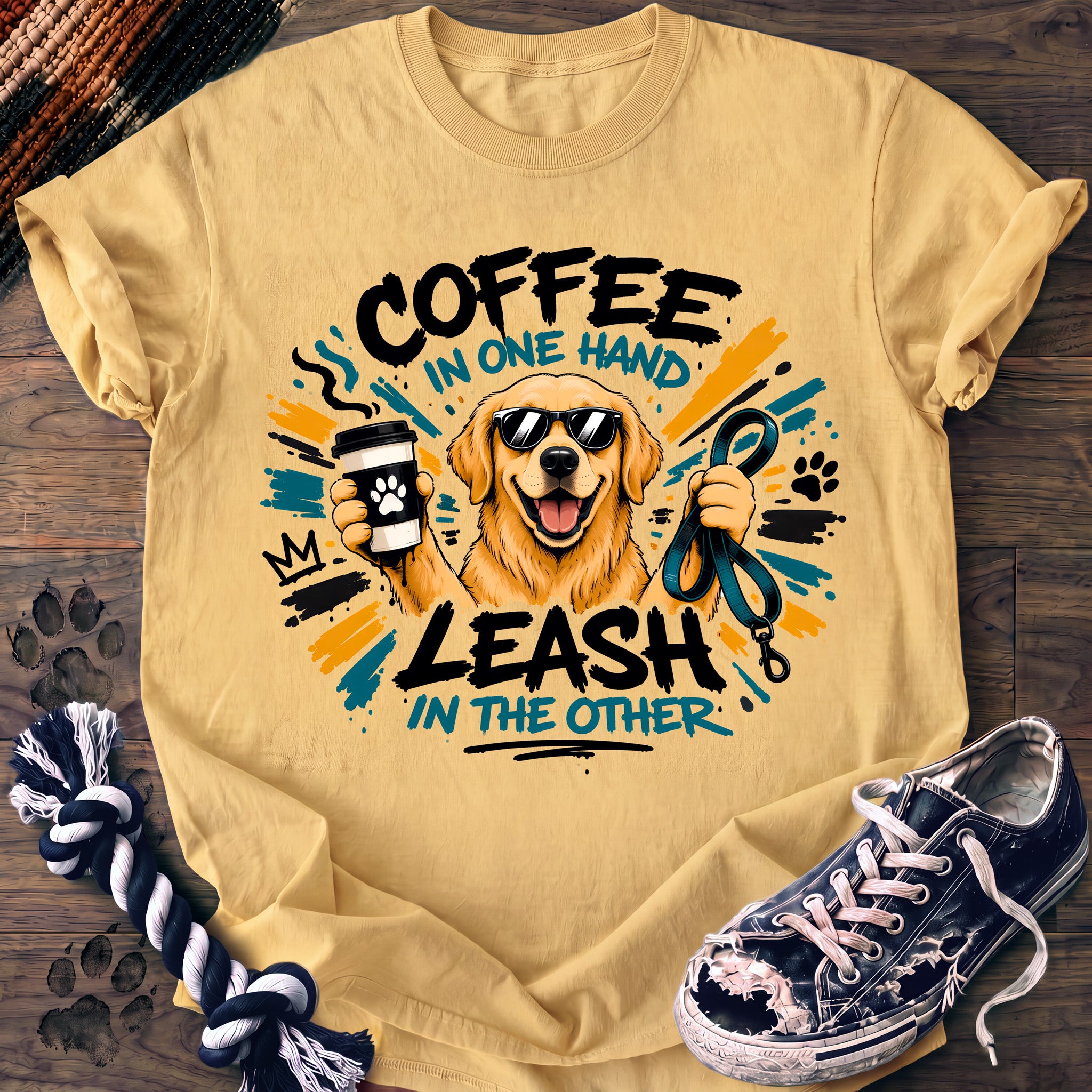 PAWSSION CLUB t-shirt in Butter color - SKU PC-0111