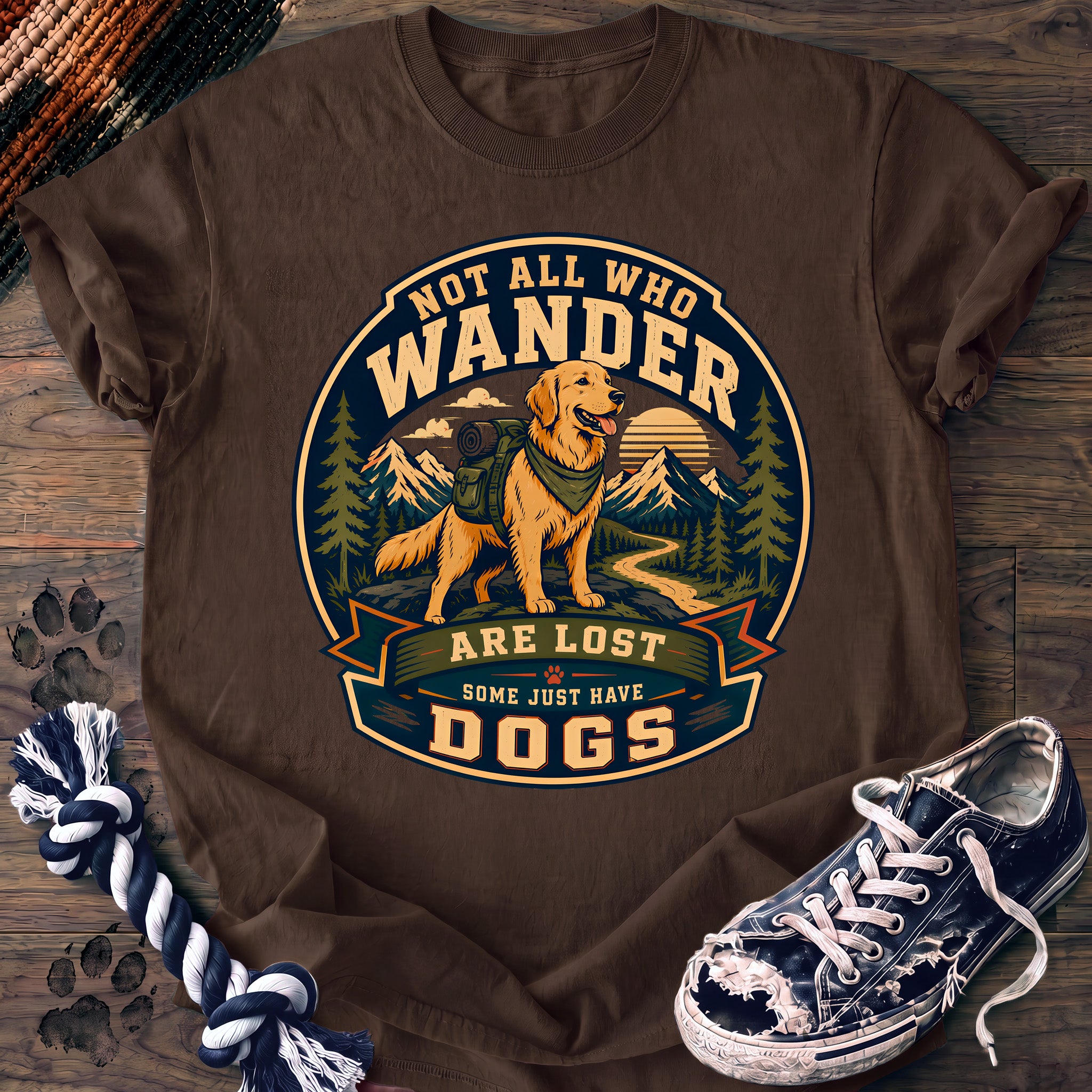 PAWSSION CLUB t-shirt in Espresso color - SKU PC-0113