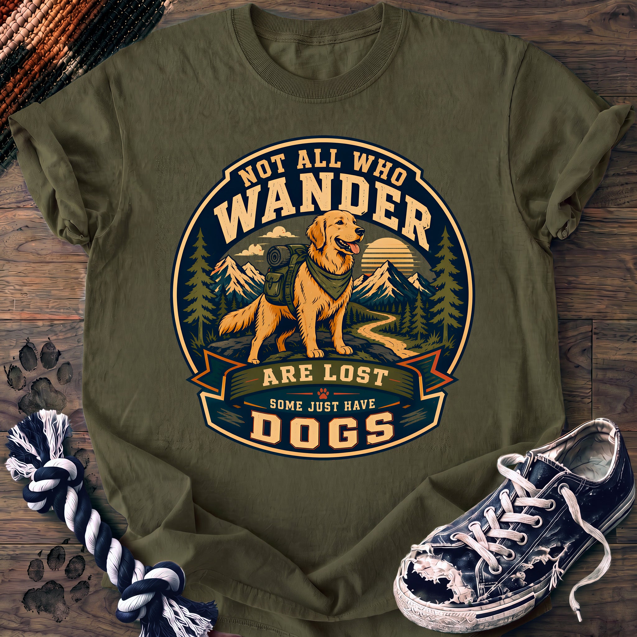 PAWSSION CLUB t-shirt in Moss color - SKU PC-0113