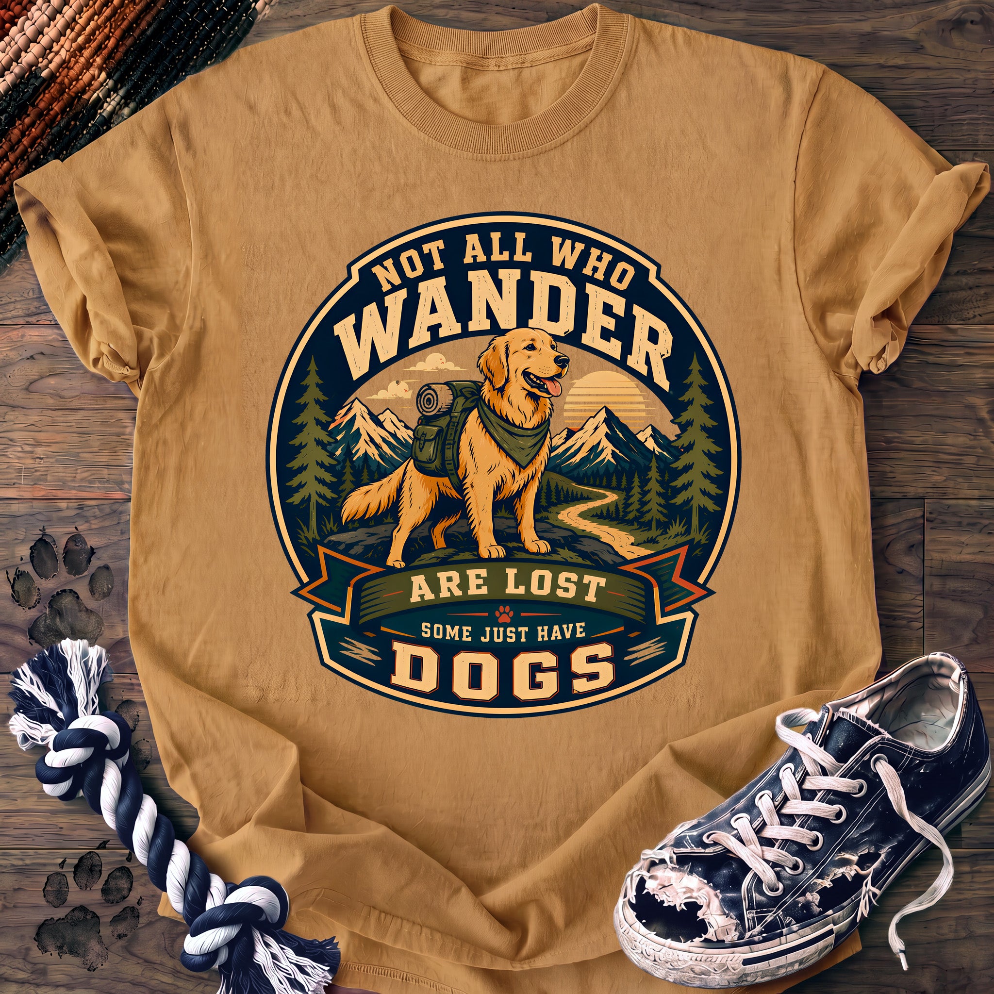 PAWSSION CLUB t-shirt in Mustard color - SKU PC-0113
