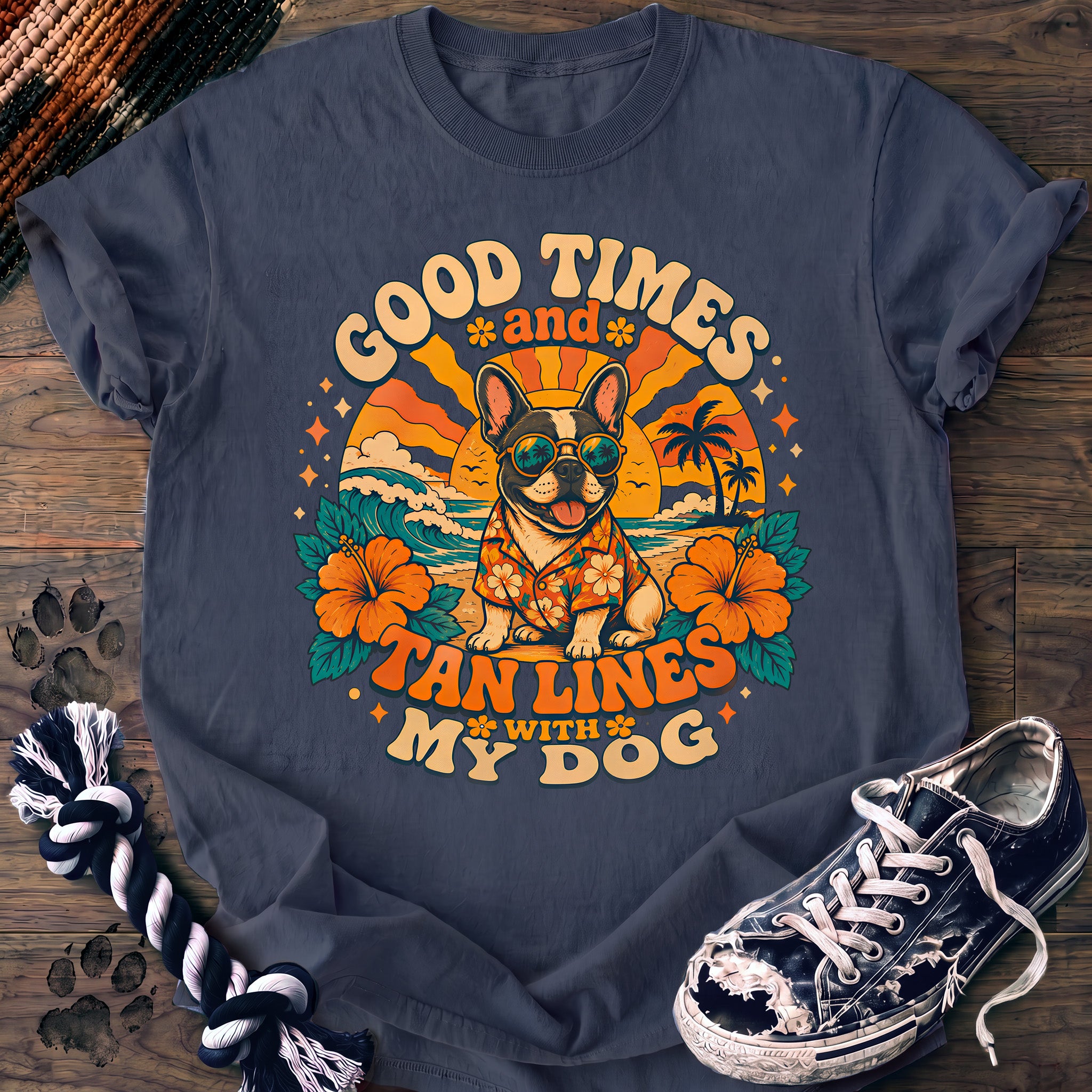 PAWSSION CLUB t-shirt in BlueJean color - SKU PC-0114