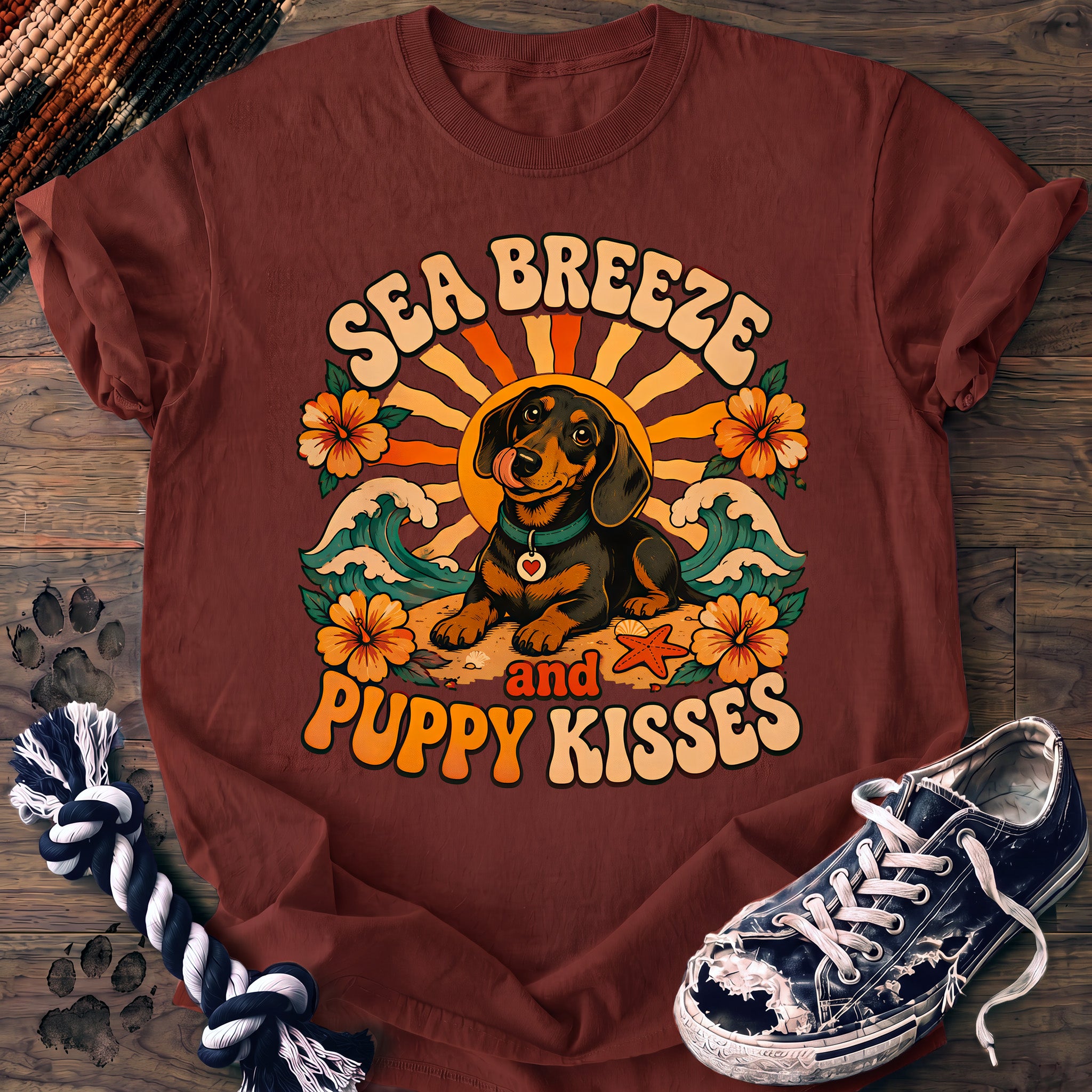 PAWSSION CLUB t-shirt in Brick color - SKU PC-0115