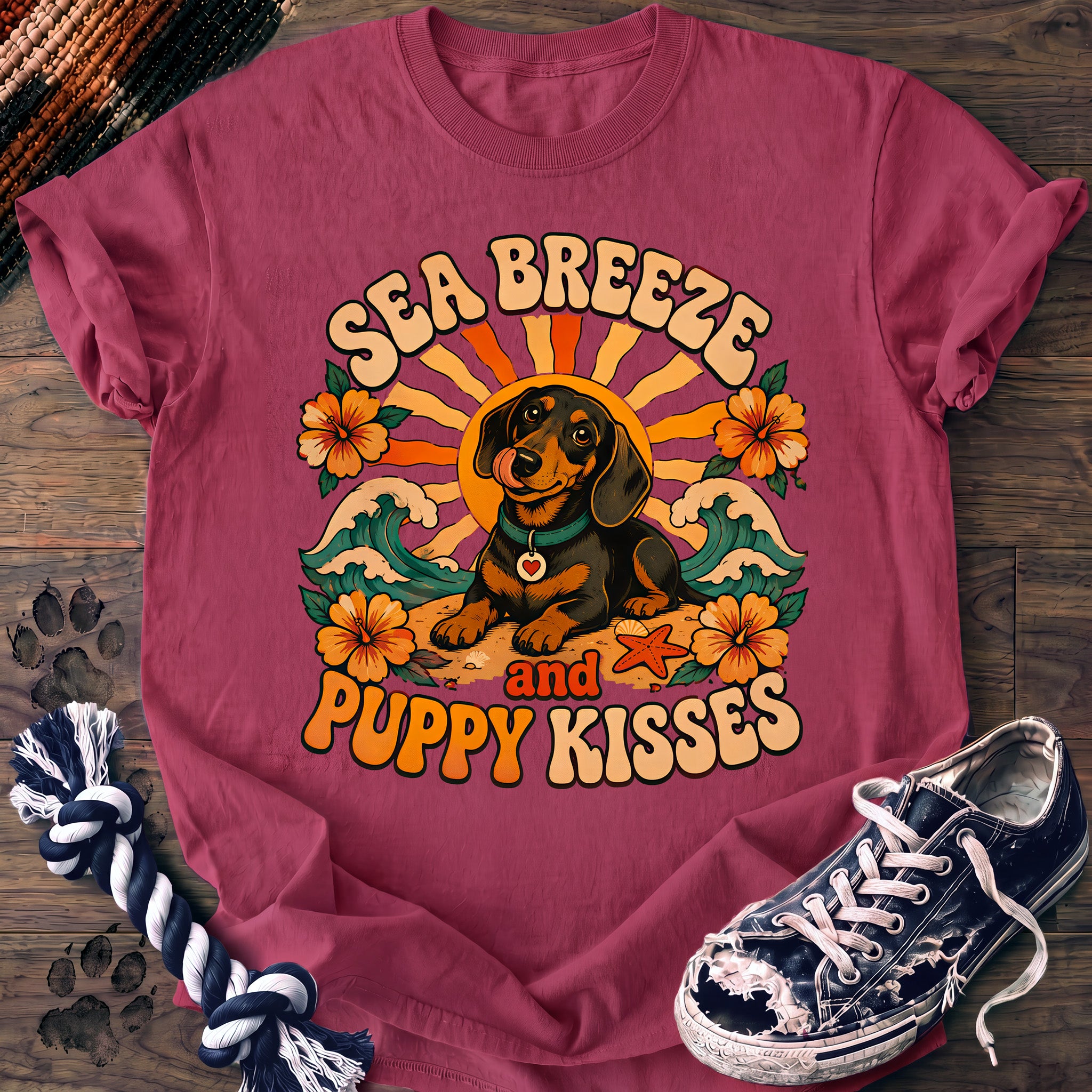 PAWSSION CLUB t-shirt in Crunchberry color - SKU PC-0115