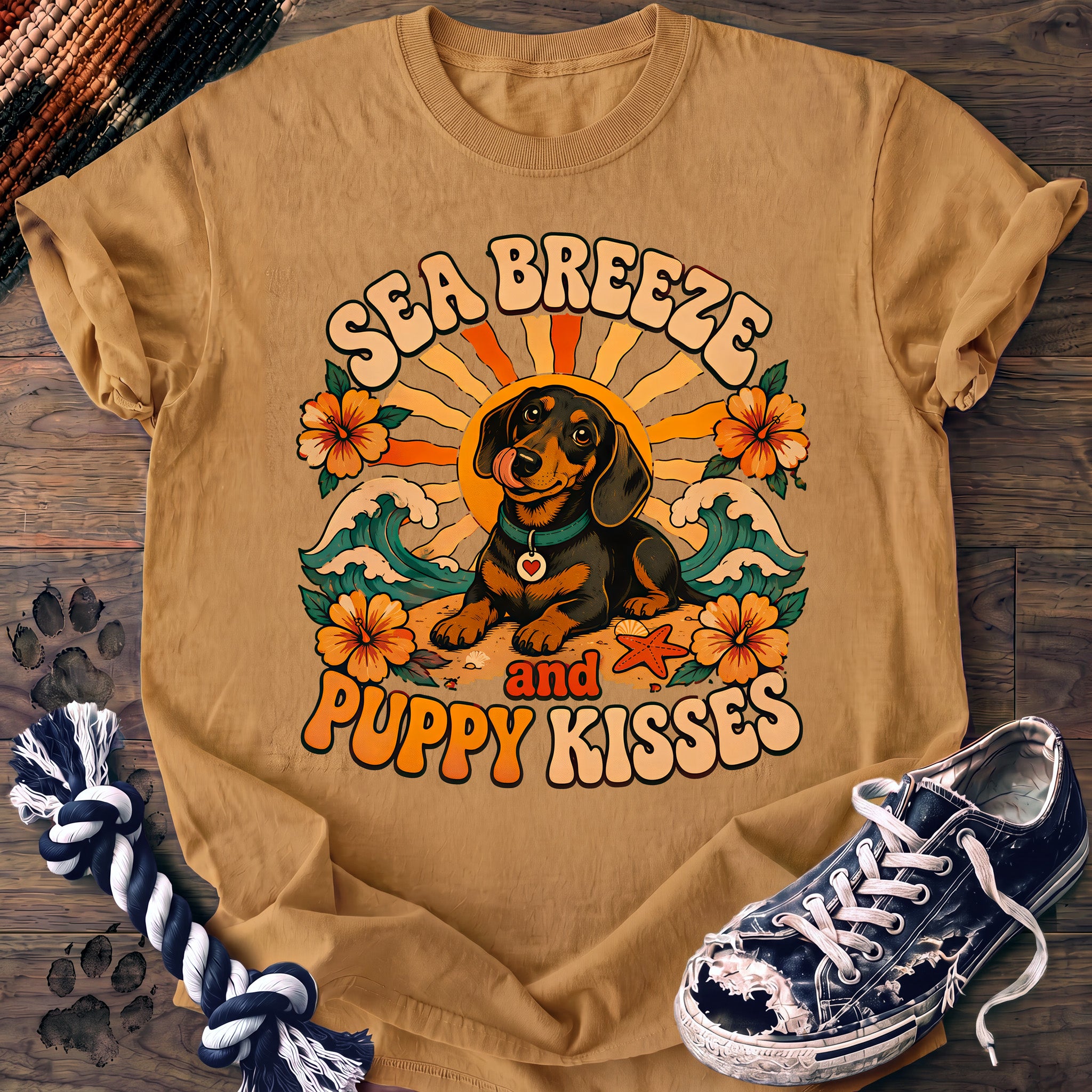 PAWSSION CLUB t-shirt in Mustard color - SKU PC-0115