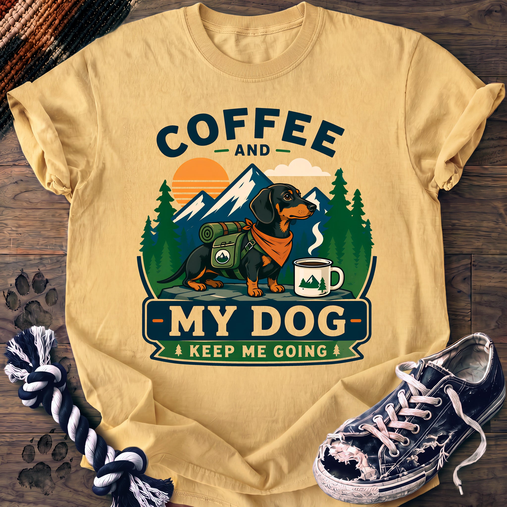 PAWSSION CLUB t-shirt in Butter color - SKU PC-0116