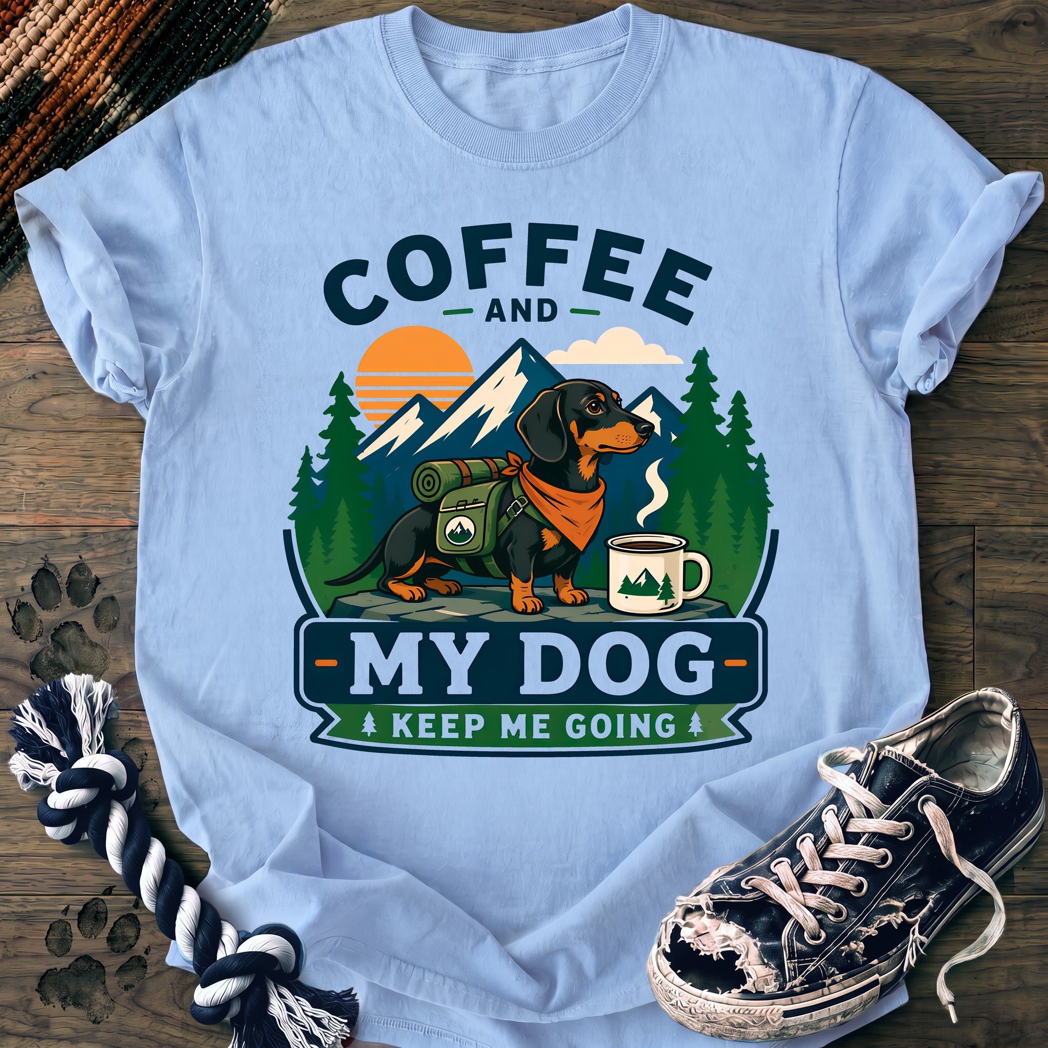 PAWSSION CLUB t-shirt in Chambray color - SKU PC-0116