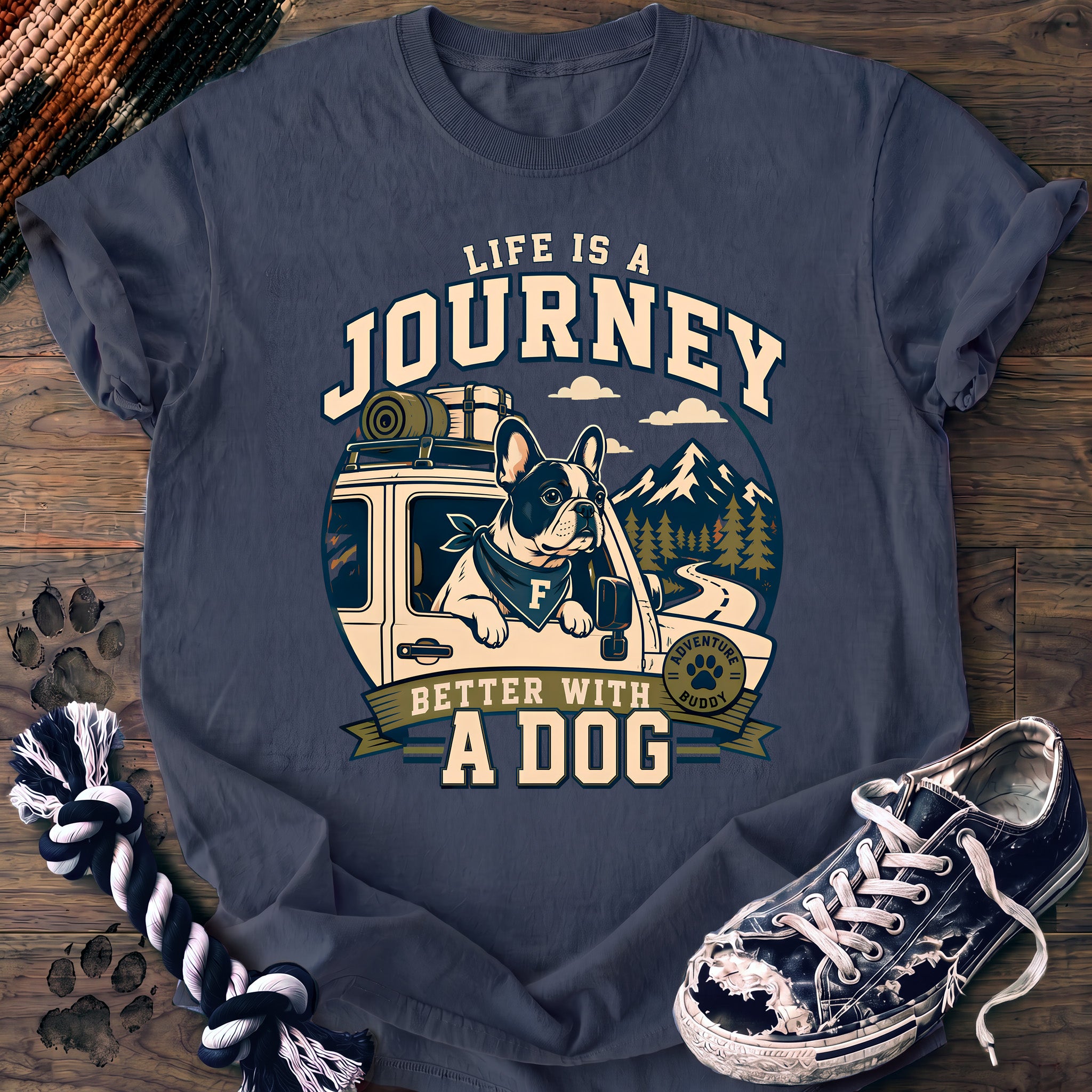 PAWSSION CLUB t-shirt in BlueJean color - SKU PC-0117