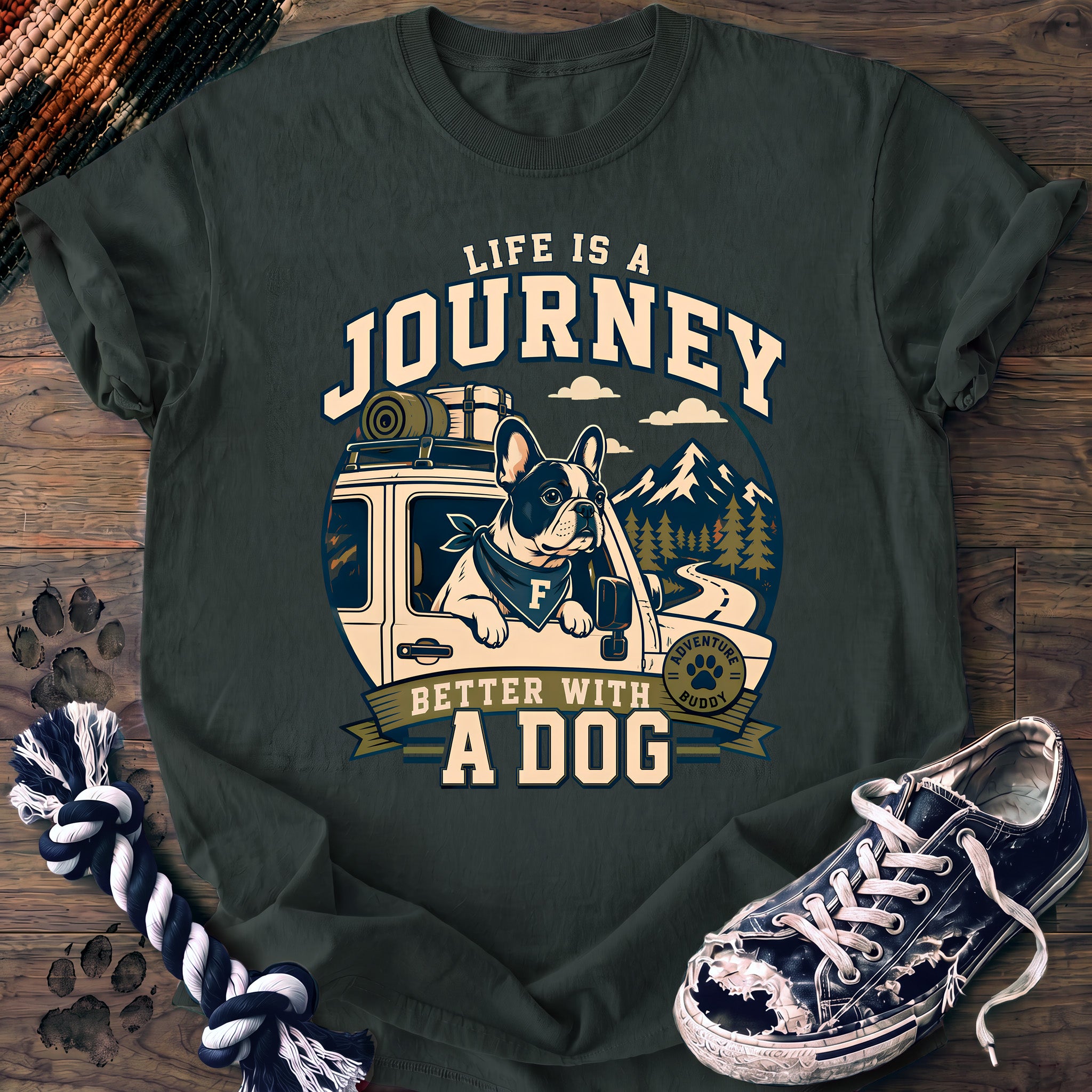 PAWSSION CLUB t-shirt in BlueSpruce color - SKU PC-0117