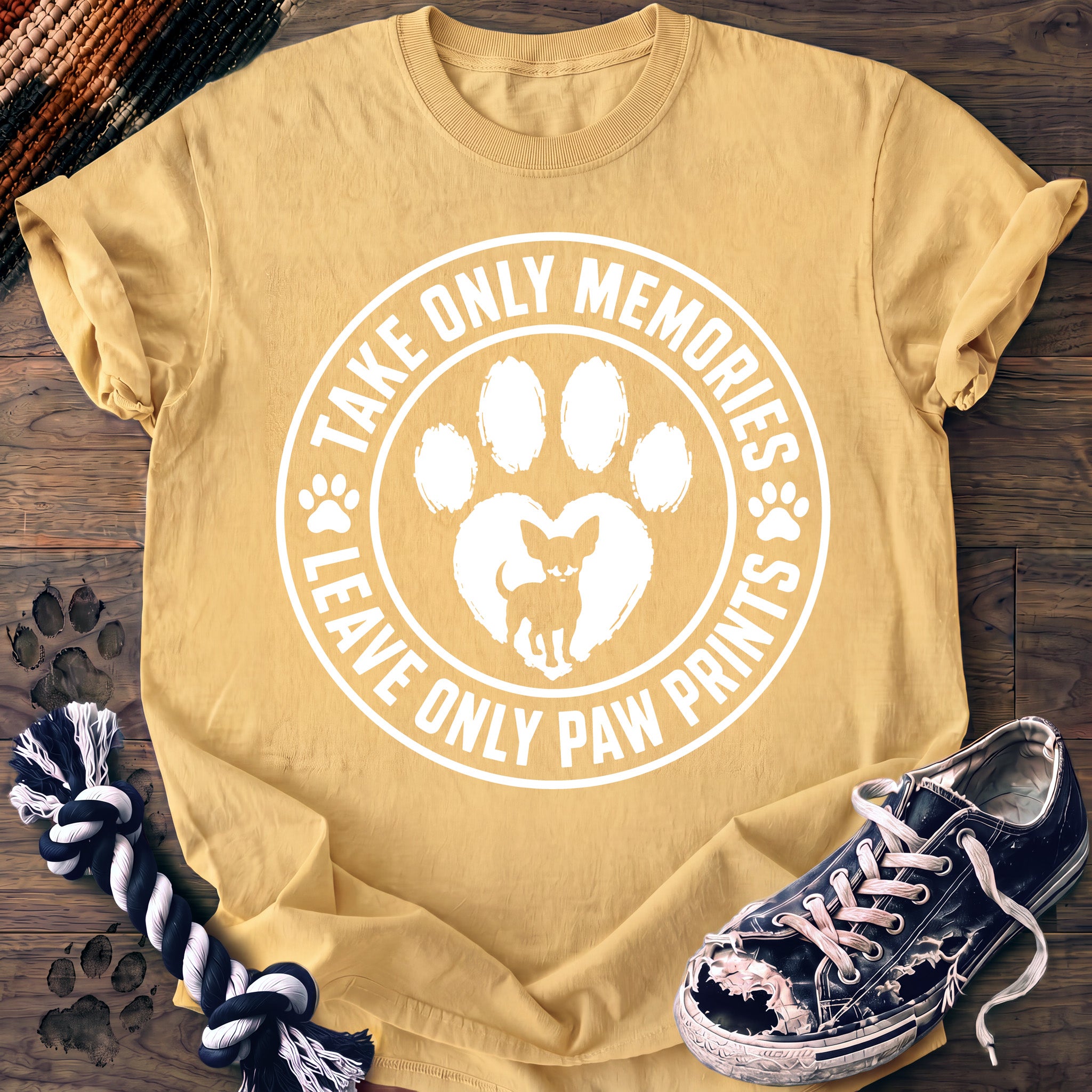 PAWSSION CLUB t-shirt in Butter color - SKU PC-0118