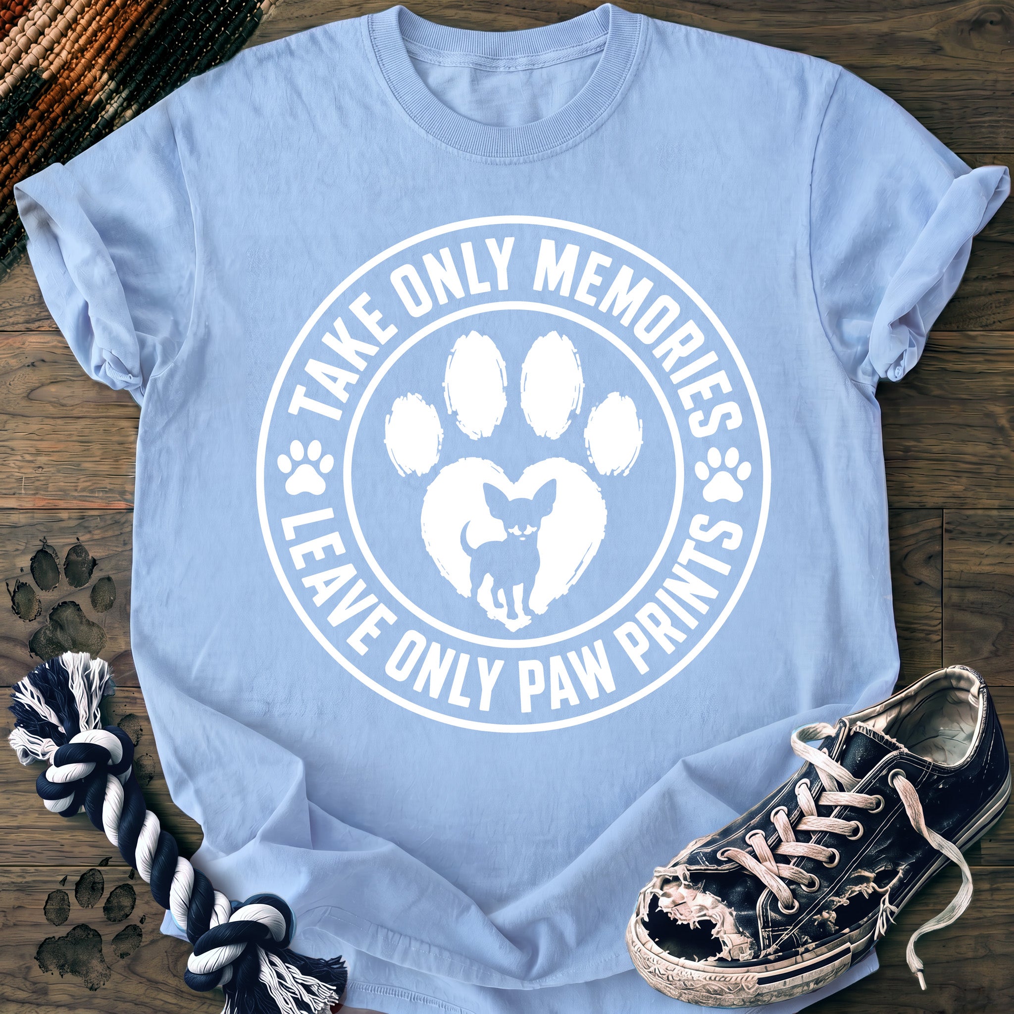 PAWSSION CLUB t-shirt in Chambray color - SKU PC-0118