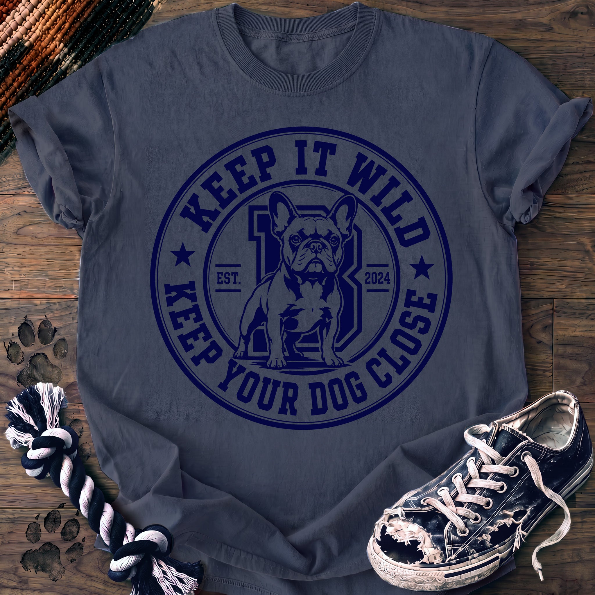PAWSSION CLUB t-shirt in BlueJean color - SKU PC-0119