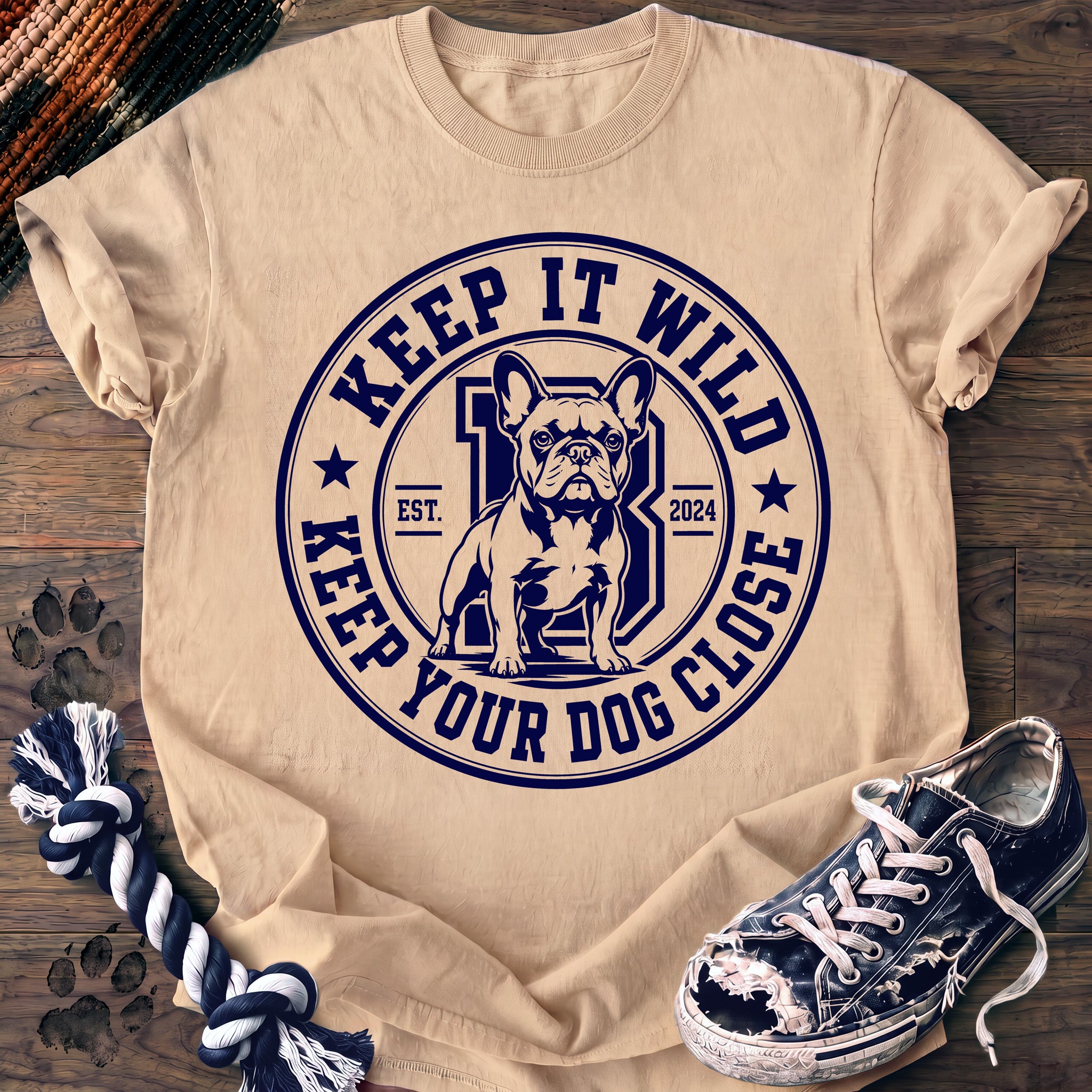PAWSSION CLUB t-shirt in Ivory color - SKU PC-0119
