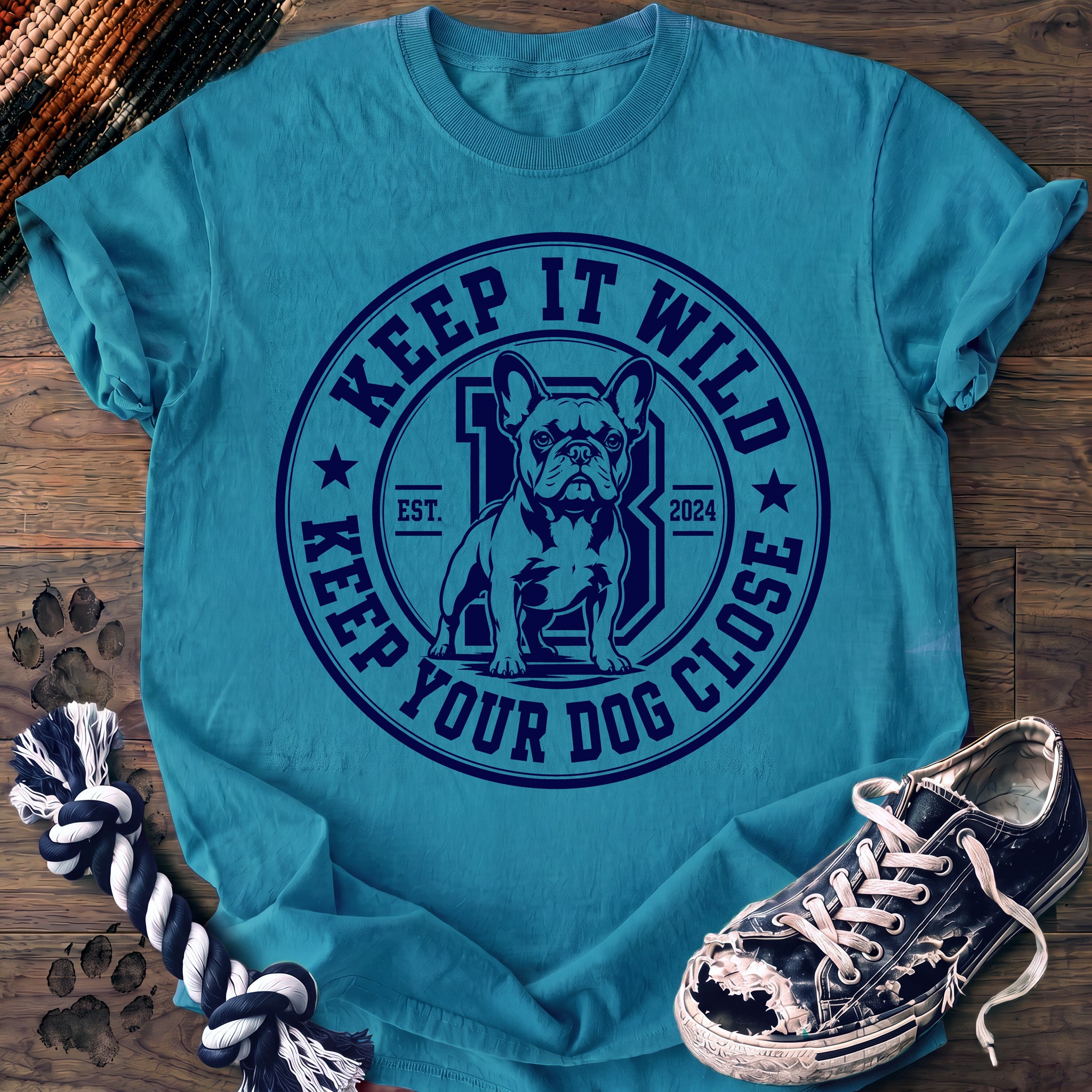 PAWSSION CLUB t-shirt in Sapphire color - SKU PC-0119