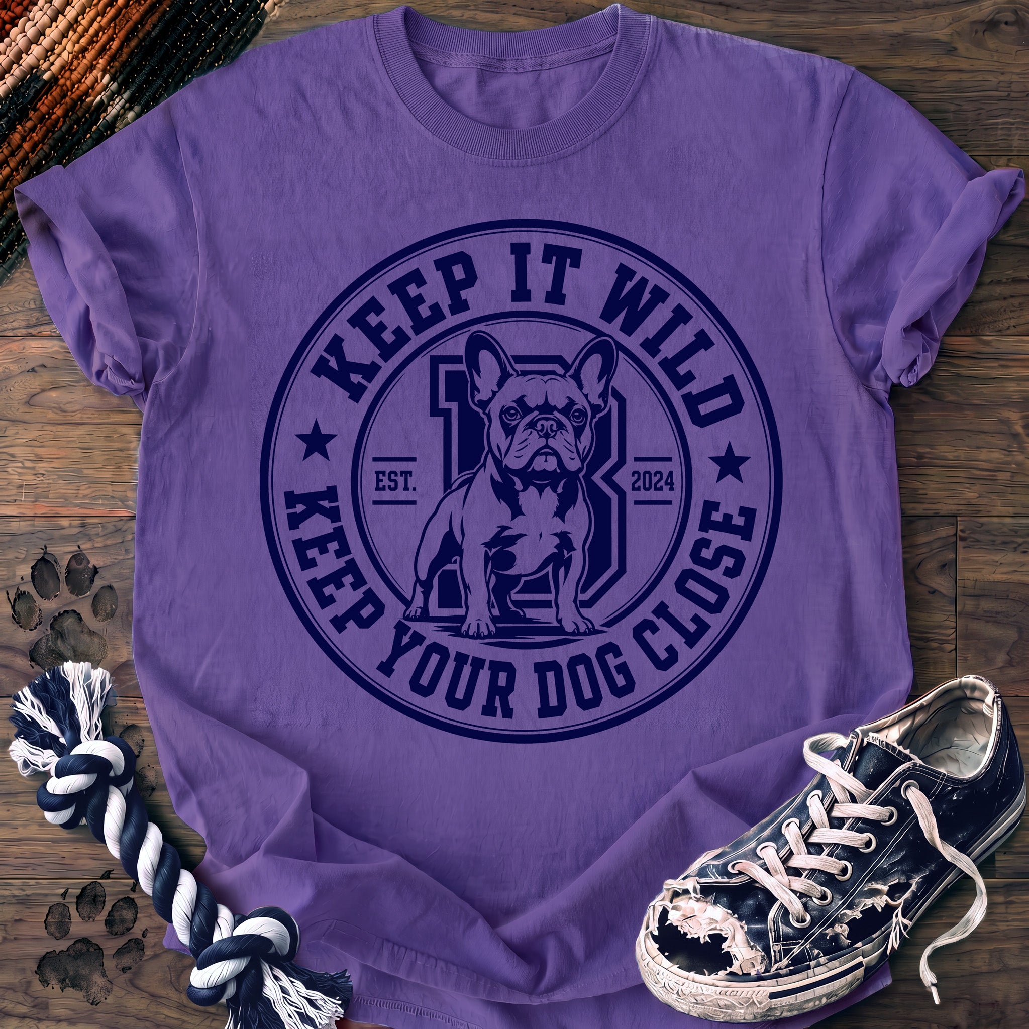 PAWSSION CLUB t-shirt in Violet color - SKU PC-0119