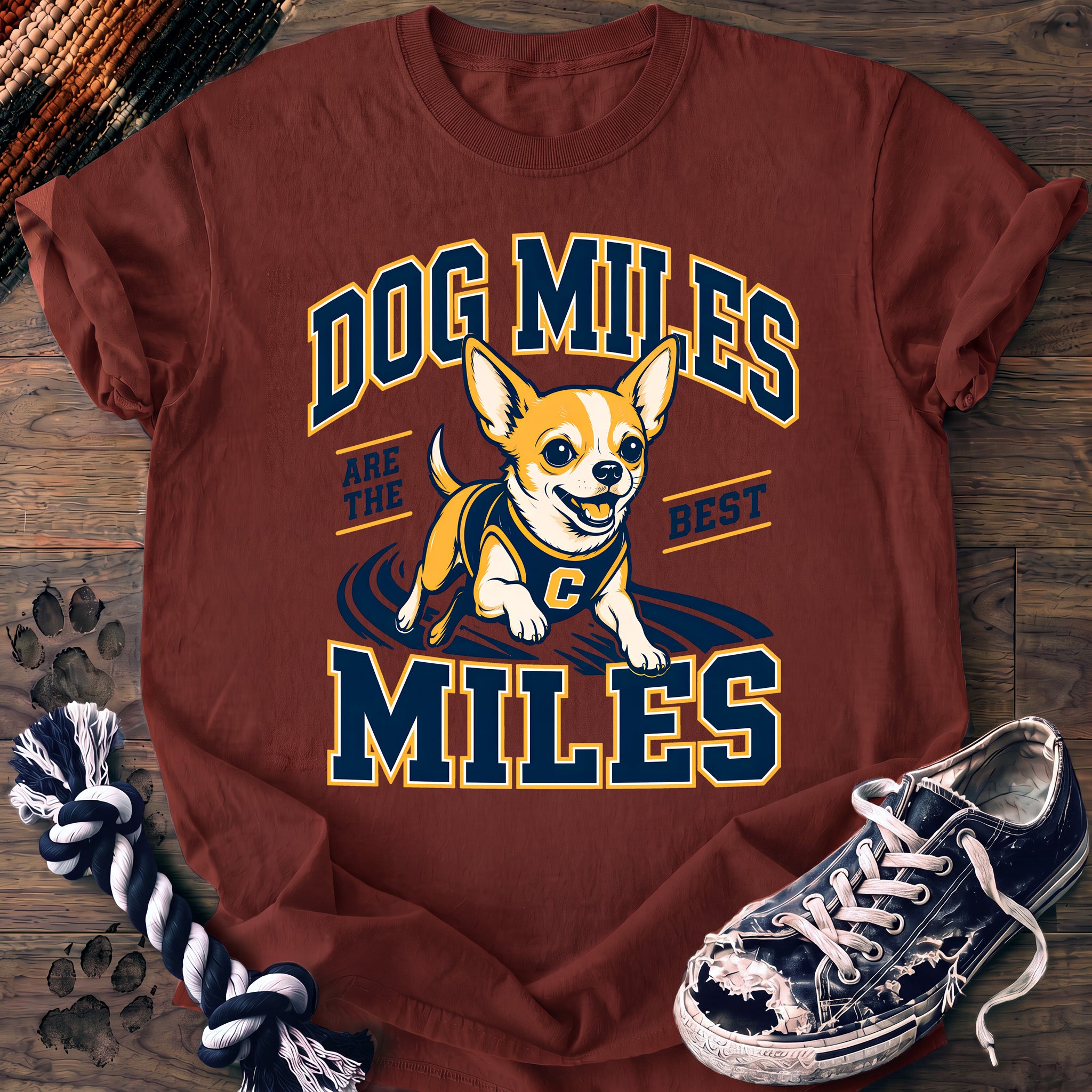 PAWSSION CLUB t-shirt in Brick color - SKU PC-0121