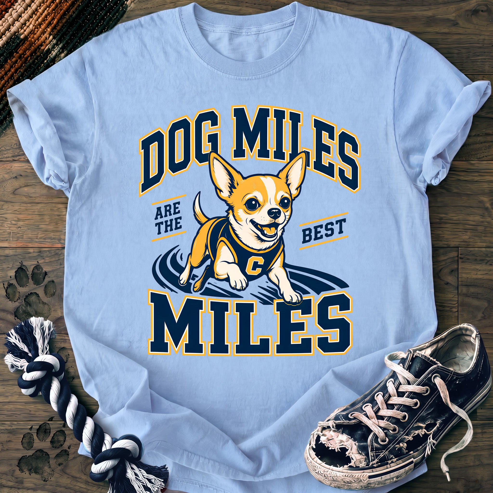 PAWSSION CLUB t-shirt in Chambray color - SKU PC-0121