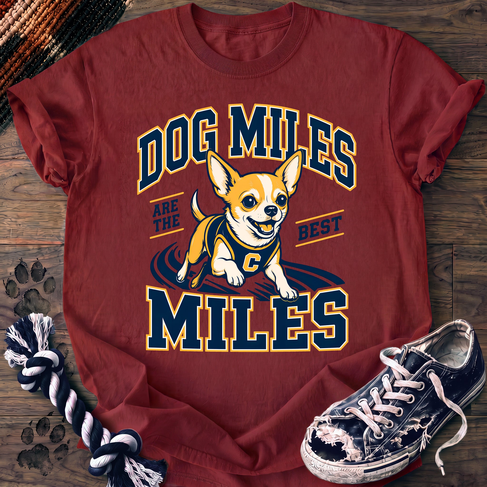PAWSSION CLUB t-shirt in Chili color - SKU PC-0121