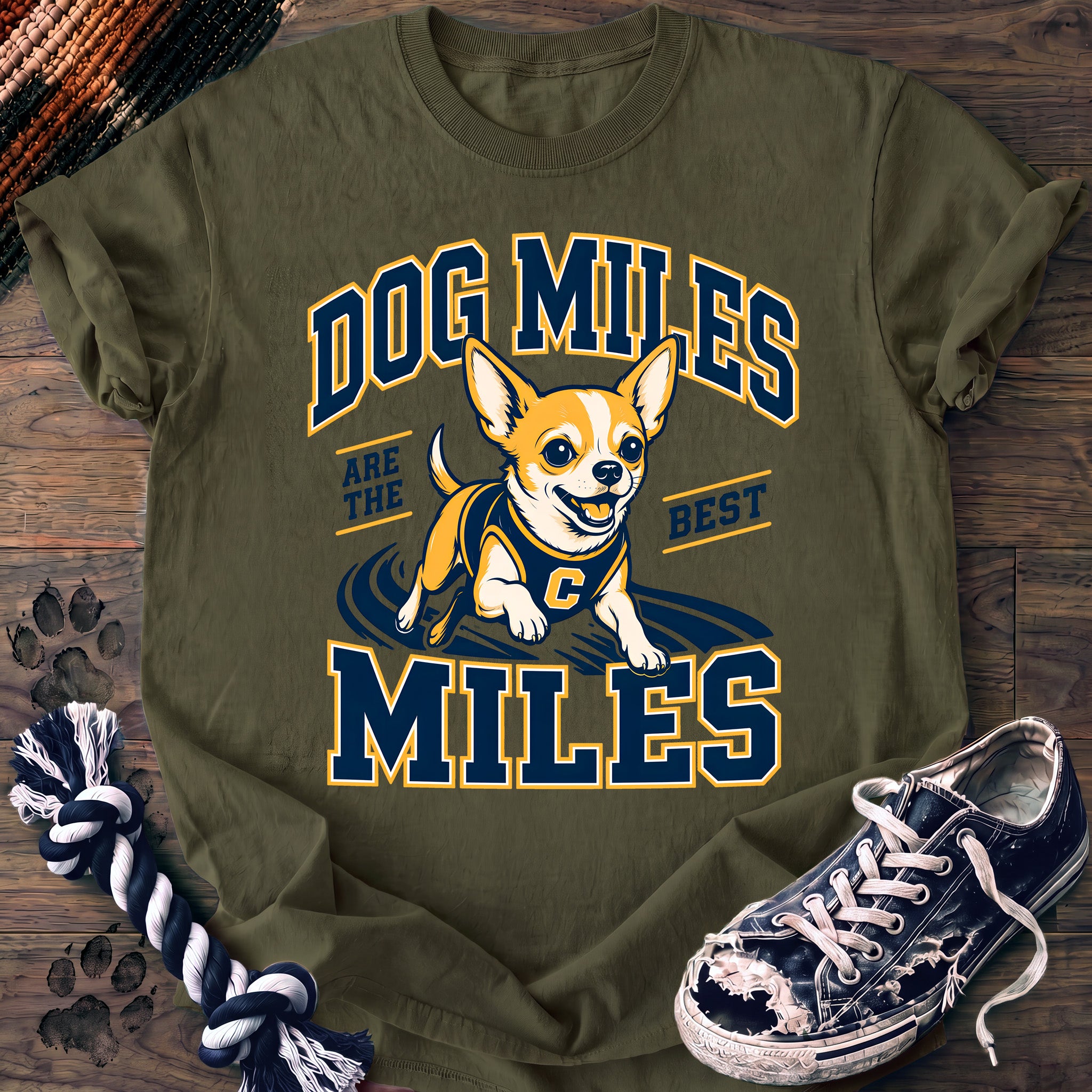 PAWSSION CLUB t-shirt in Moss color - SKU PC-0121
