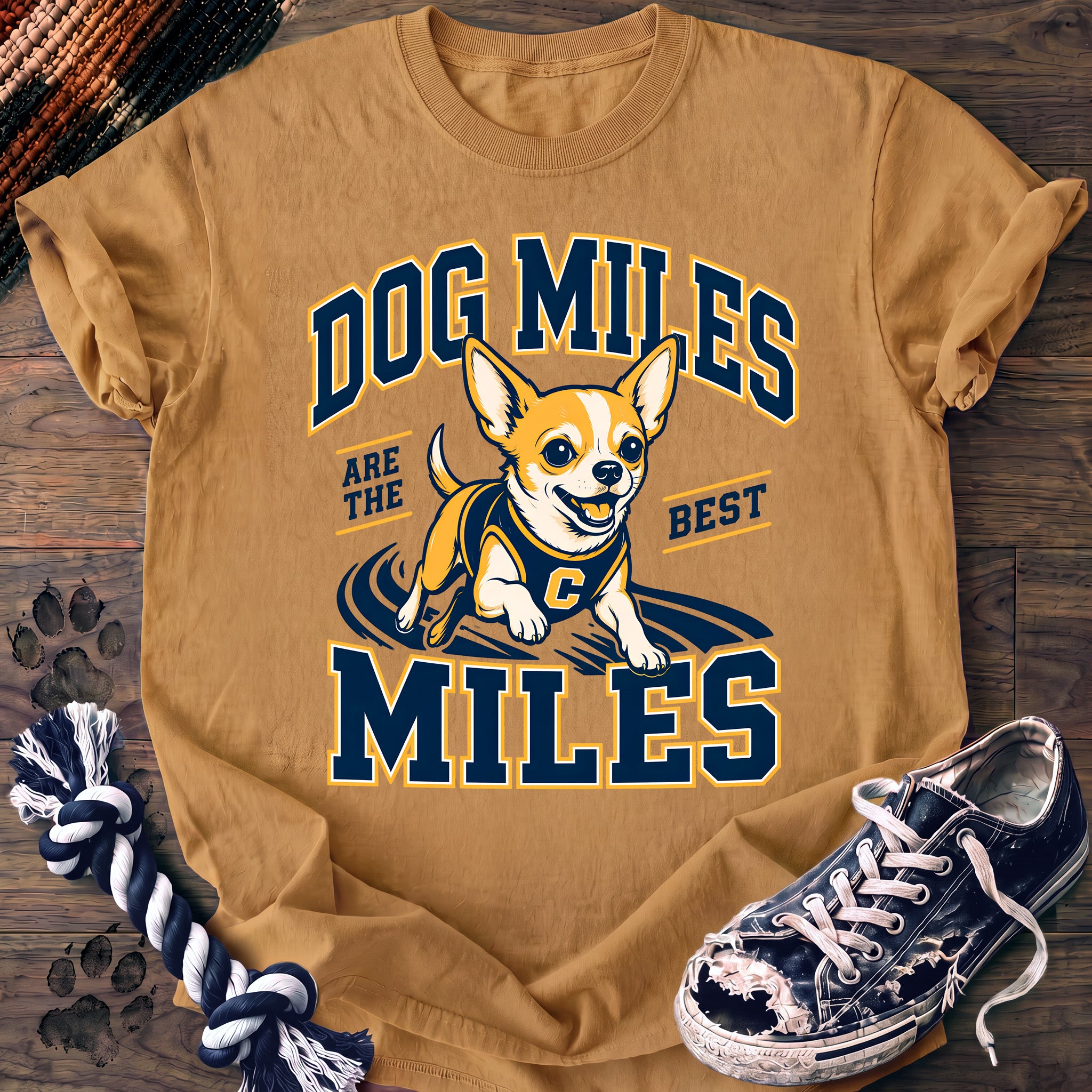 PAWSSION CLUB t-shirt in Mustard color - SKU PC-0121