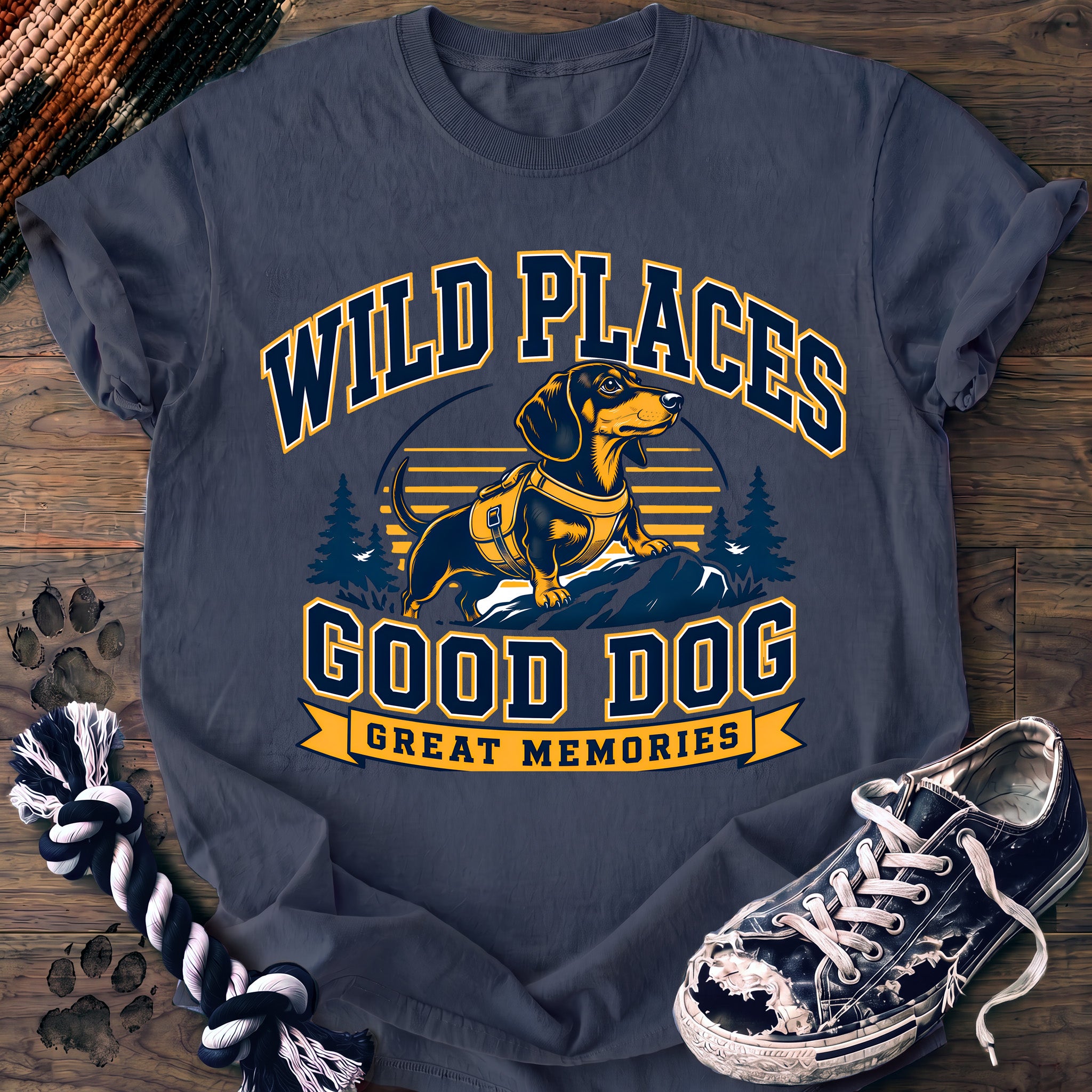 PAWSSION CLUB t-shirt in BlueJean color - SKU PC-0122