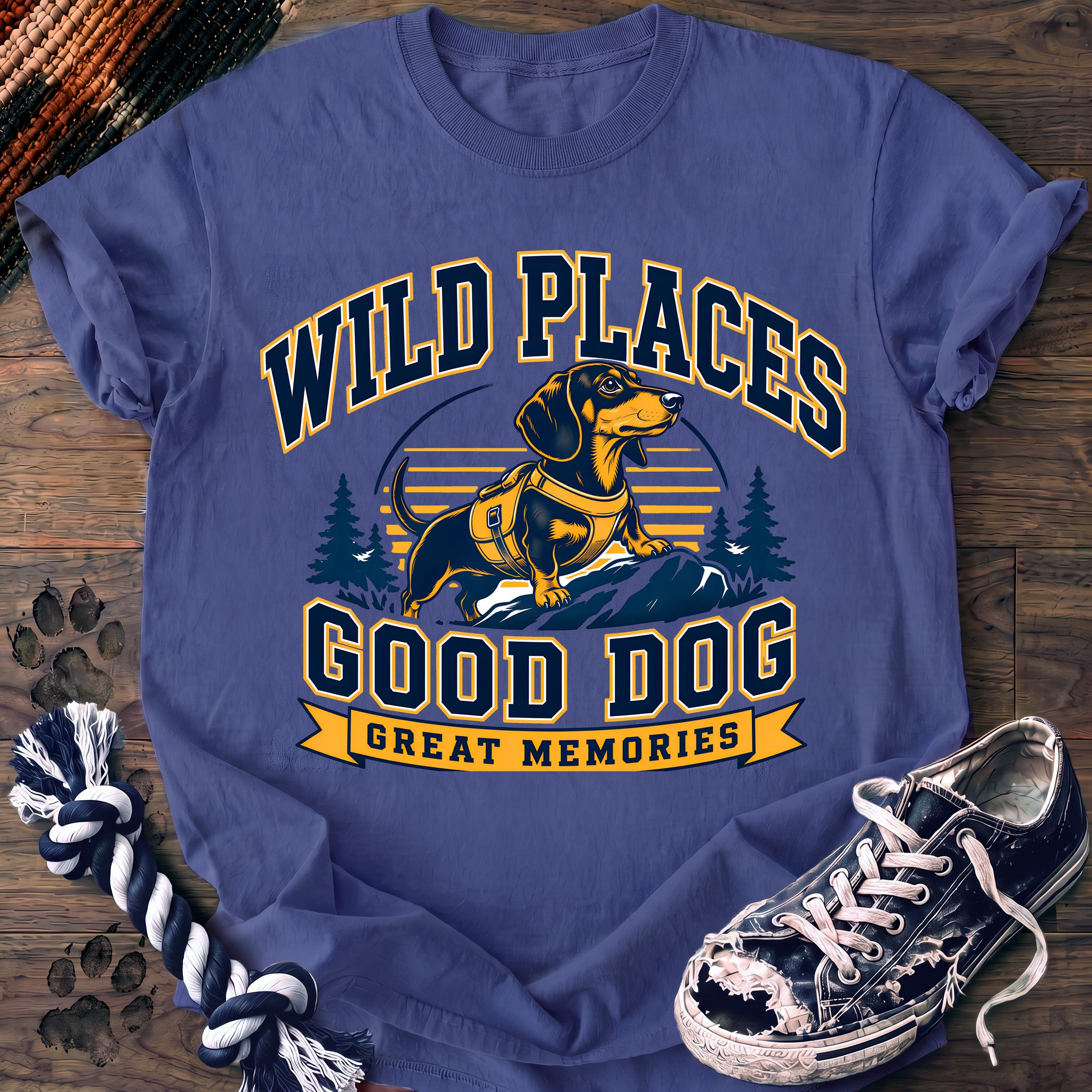 PAWSSION CLUB t-shirt in FloBlue color - SKU PC-0122