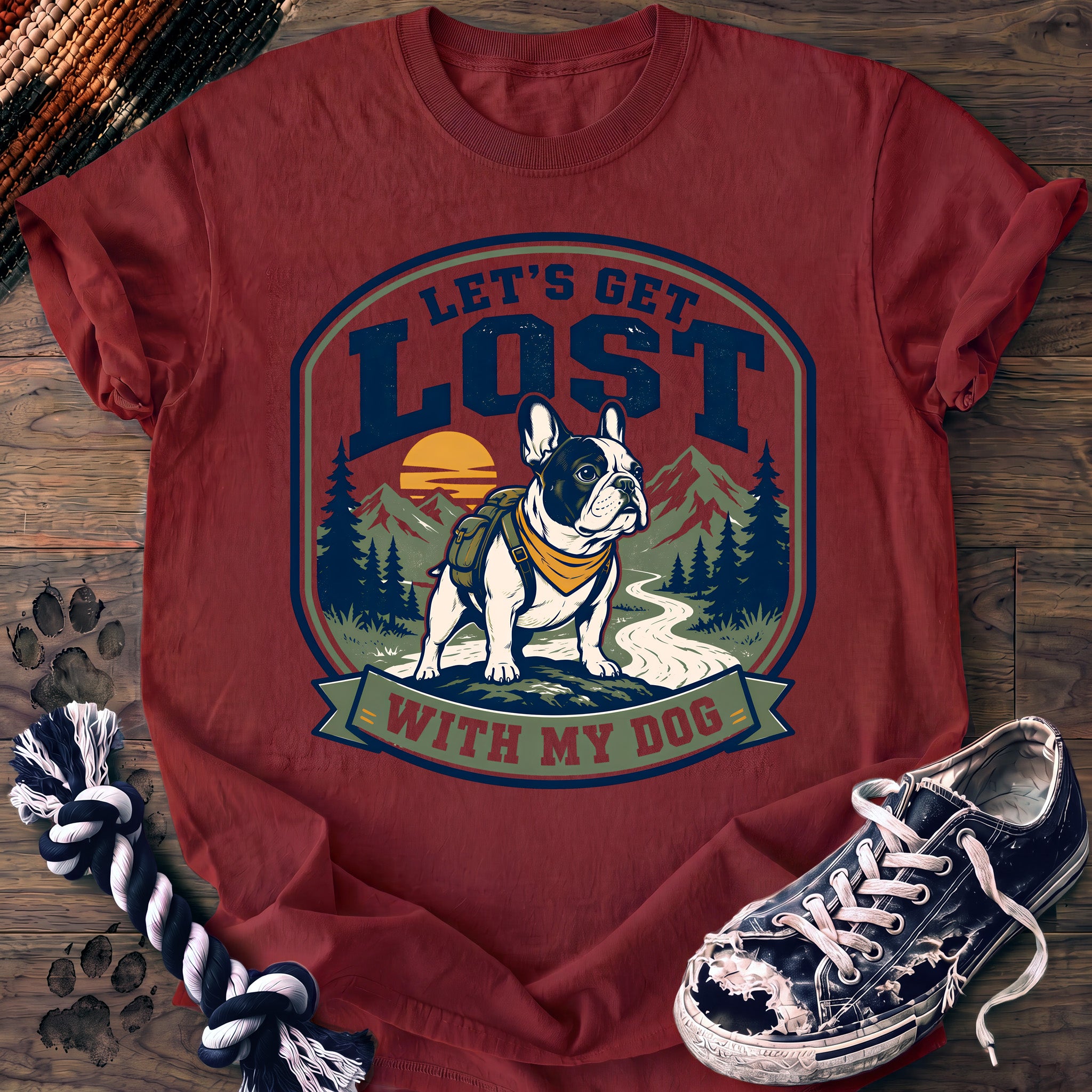 PAWSSION CLUB t-shirt in Chili color - SKU PC-0125