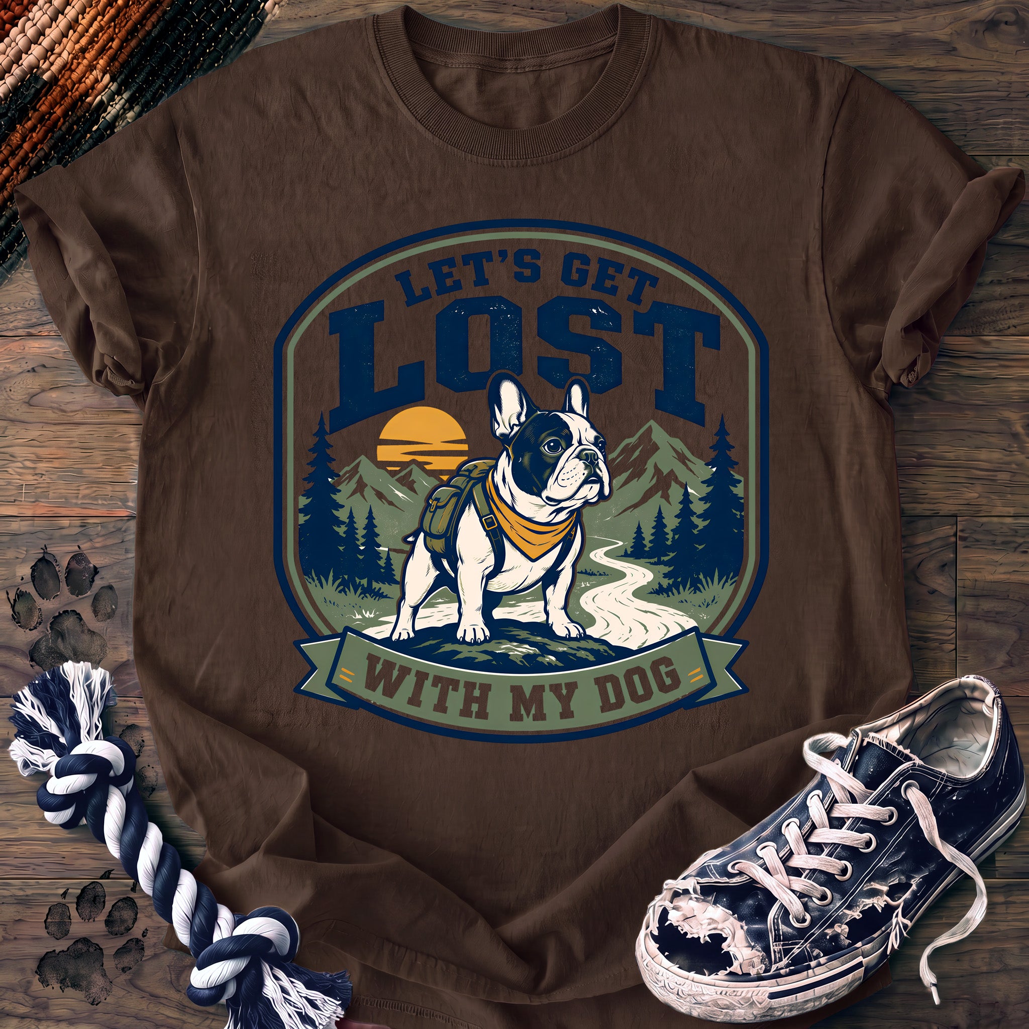 PAWSSION CLUB t-shirt in Espresso color - SKU PC-0125