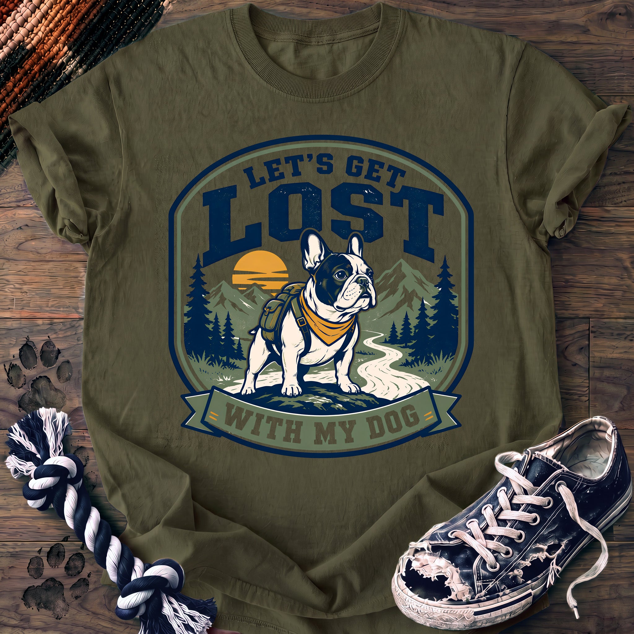 PAWSSION CLUB t-shirt in Moss color - SKU PC-0125
